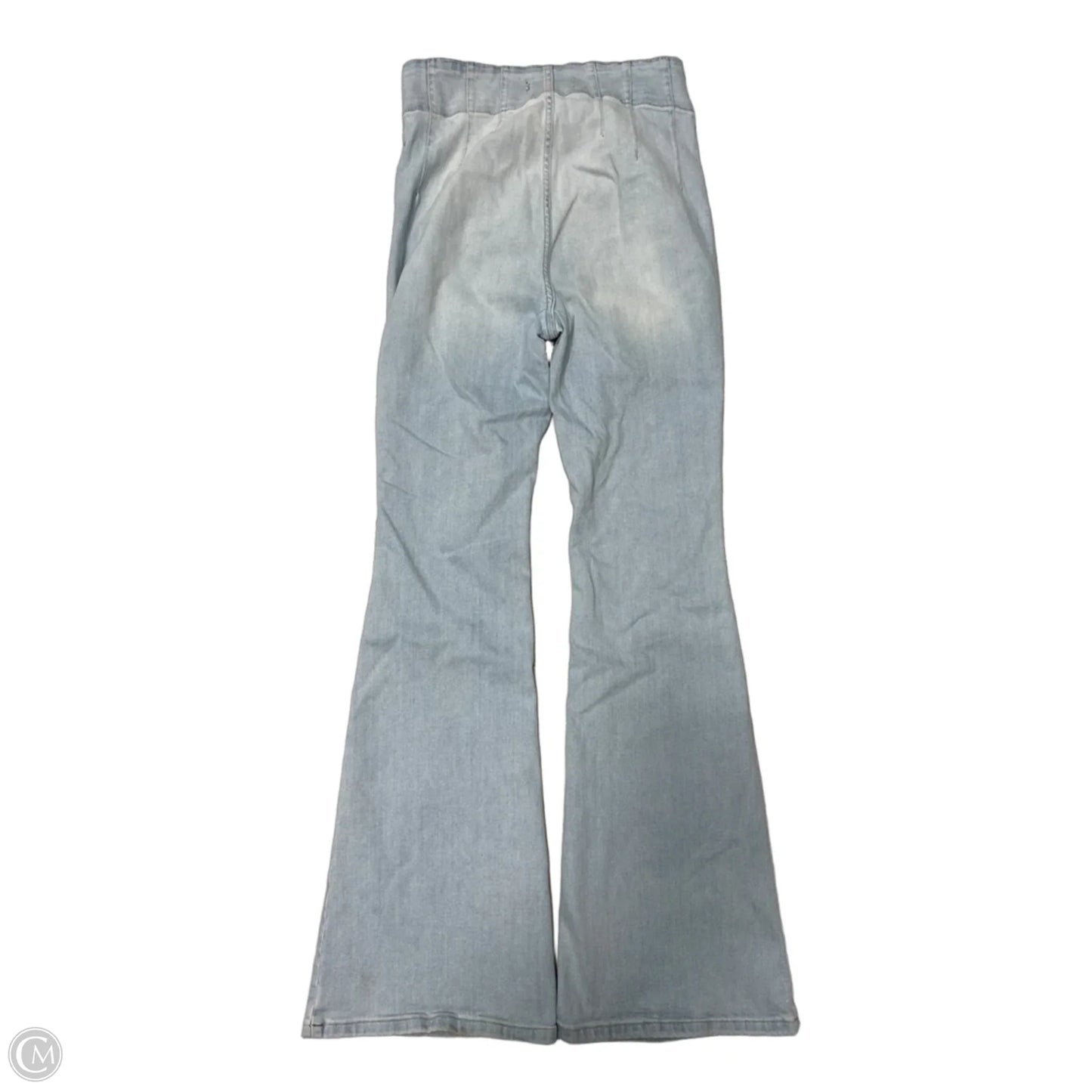 Jeans Flared By Free People In Blue Denim, Size: 10