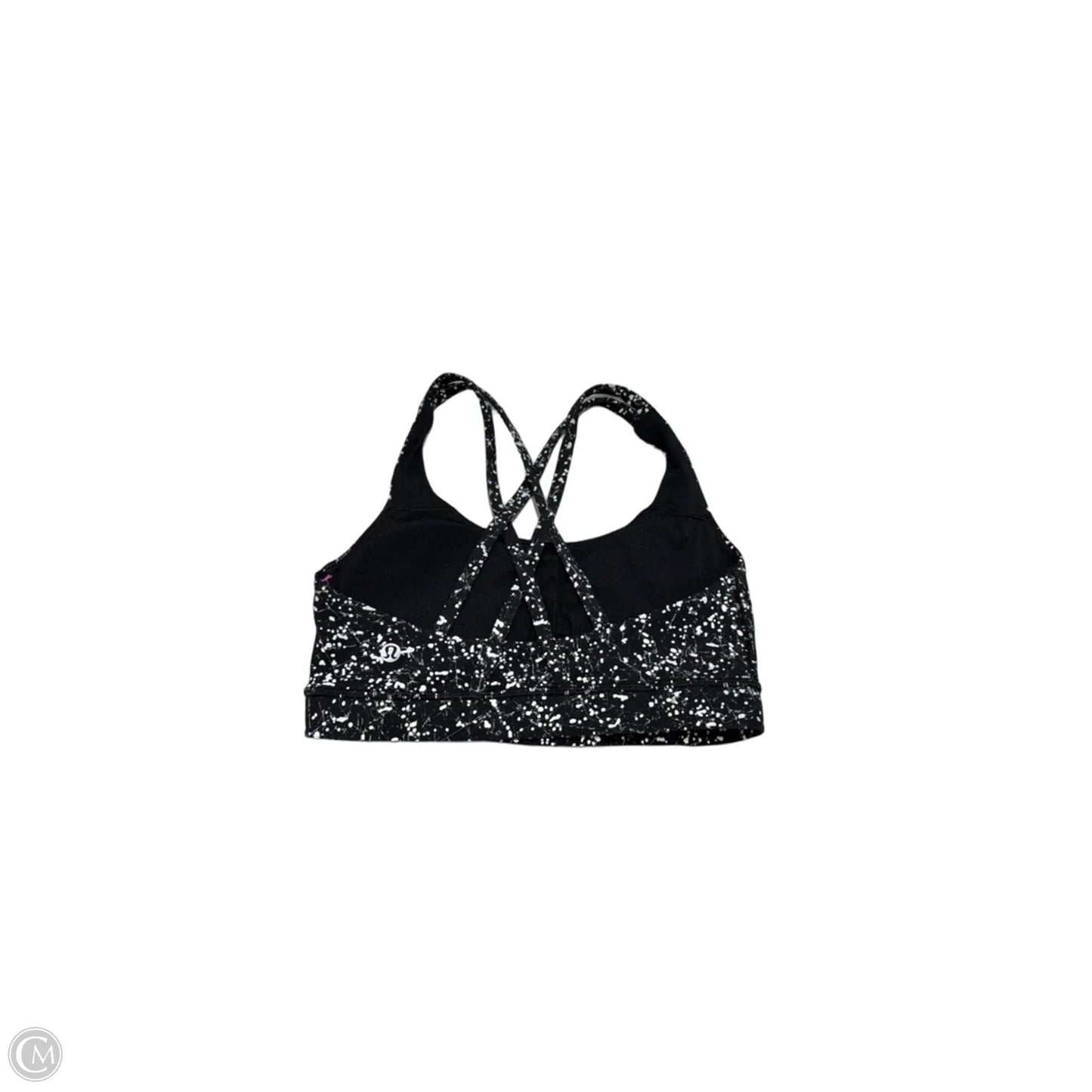 Athletic Bra By Lululemon In Black & White, Size: S