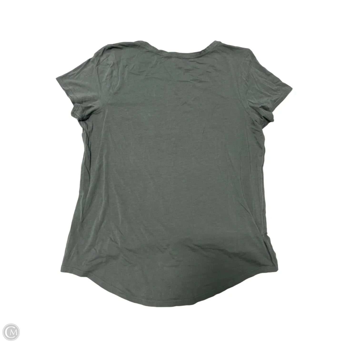 Athletic Top Short Sleeve By Lululemon In Green, Size: M