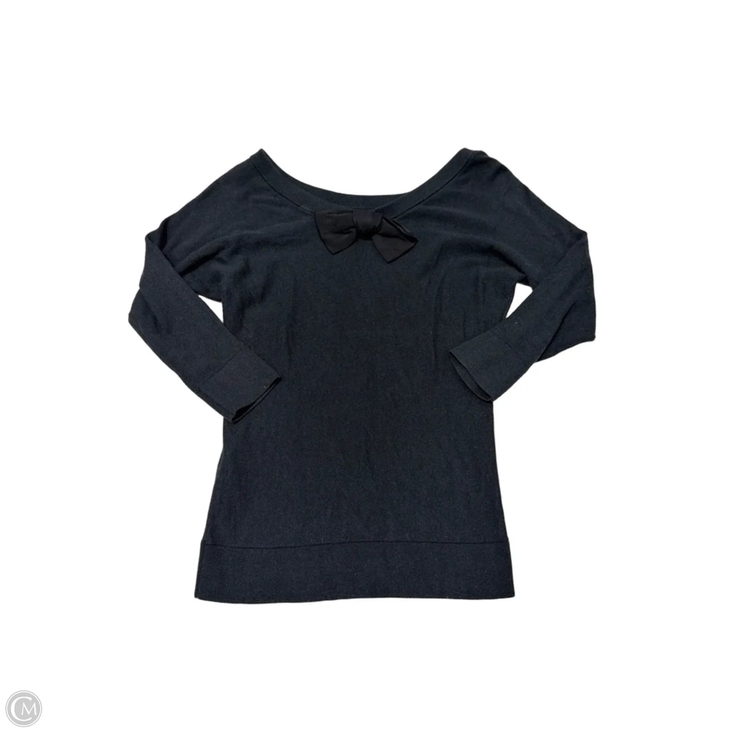 Top Long Sleeve Designer By Kate Spade In Black, Size: Xs