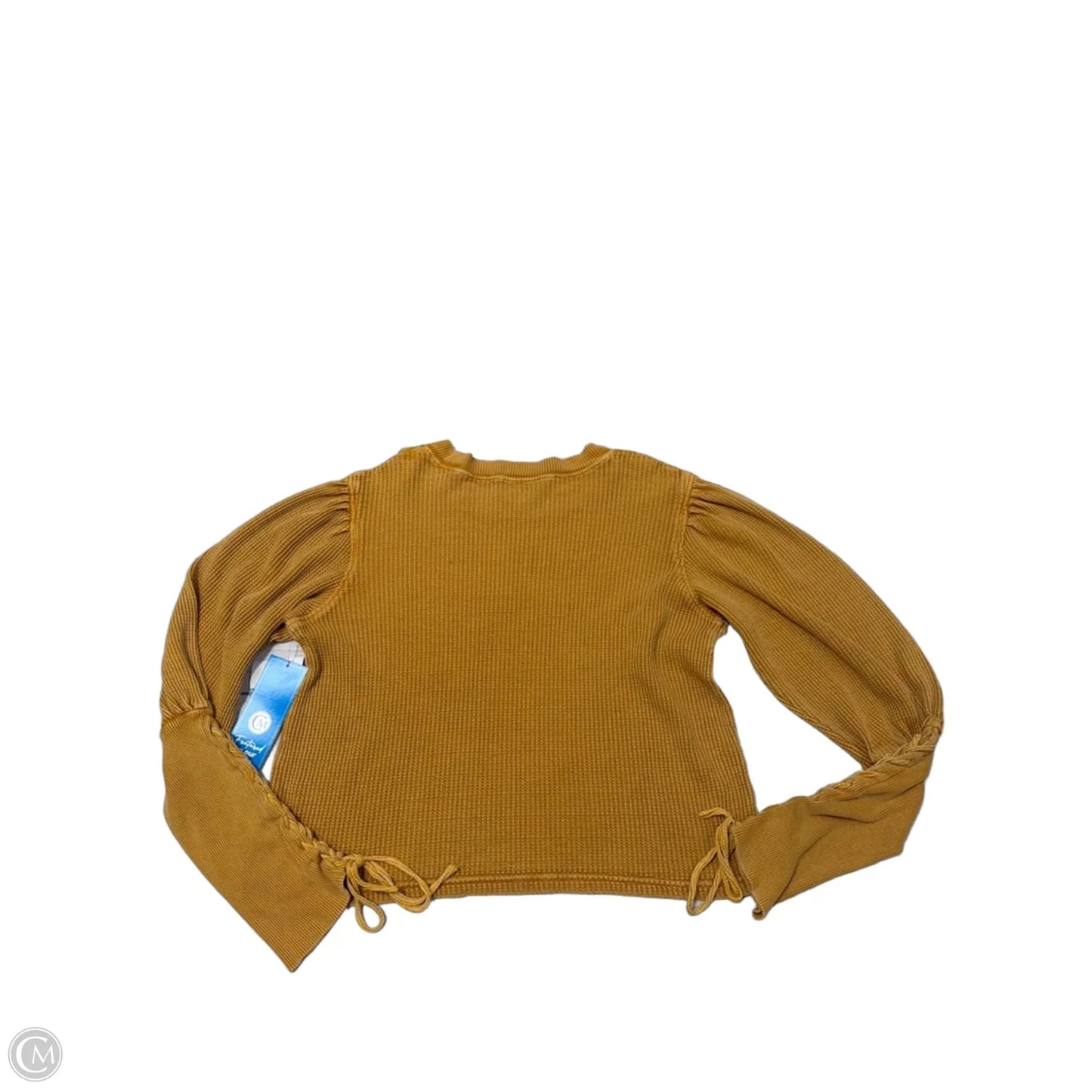 Sweatshirt Crewneck By Free People In Yellow, Size: Xl