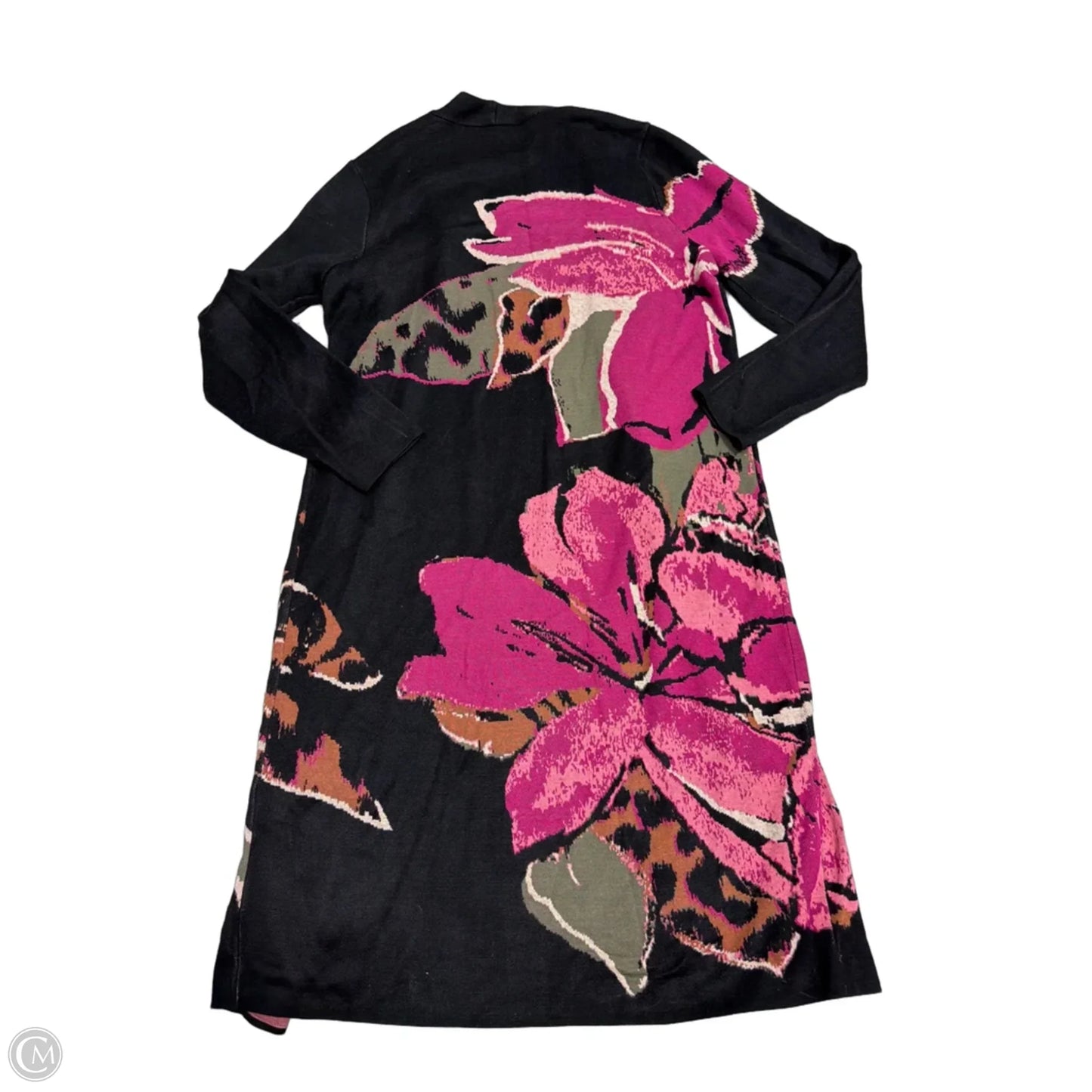 New! Sweater Cardigan By Chicos In Floral Print, Size: M