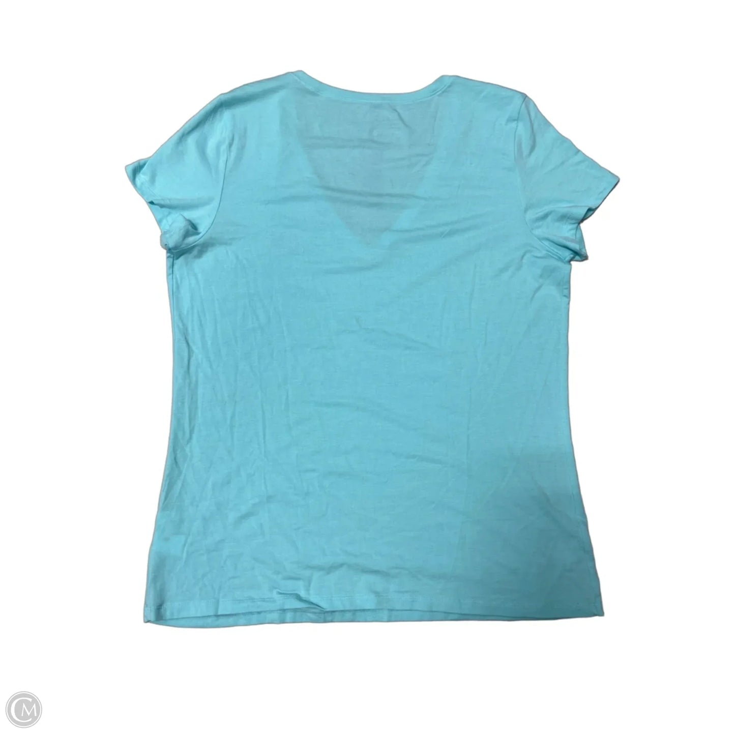 Top Short Sleeve Designer By Lilly Pulitzer In Blue, Size: Xl
