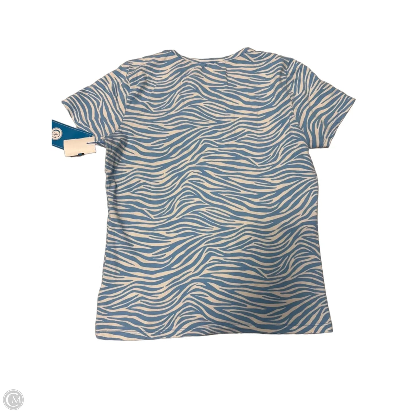 Top Short Sleeve By Michael By Michael Kors In Blue & White, Size: S