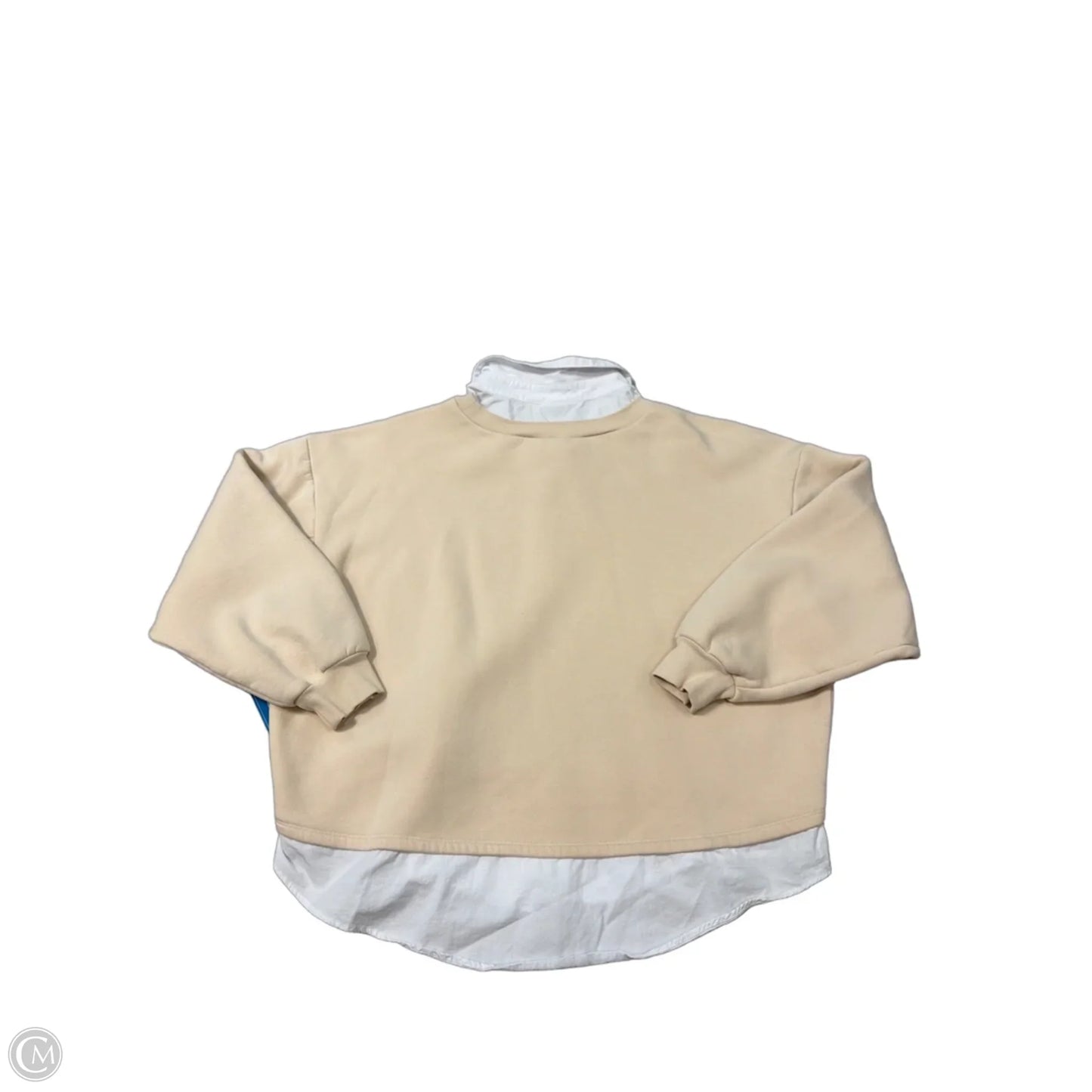 Sweatshirt Collar By Maeve In Cream, Size: Xl