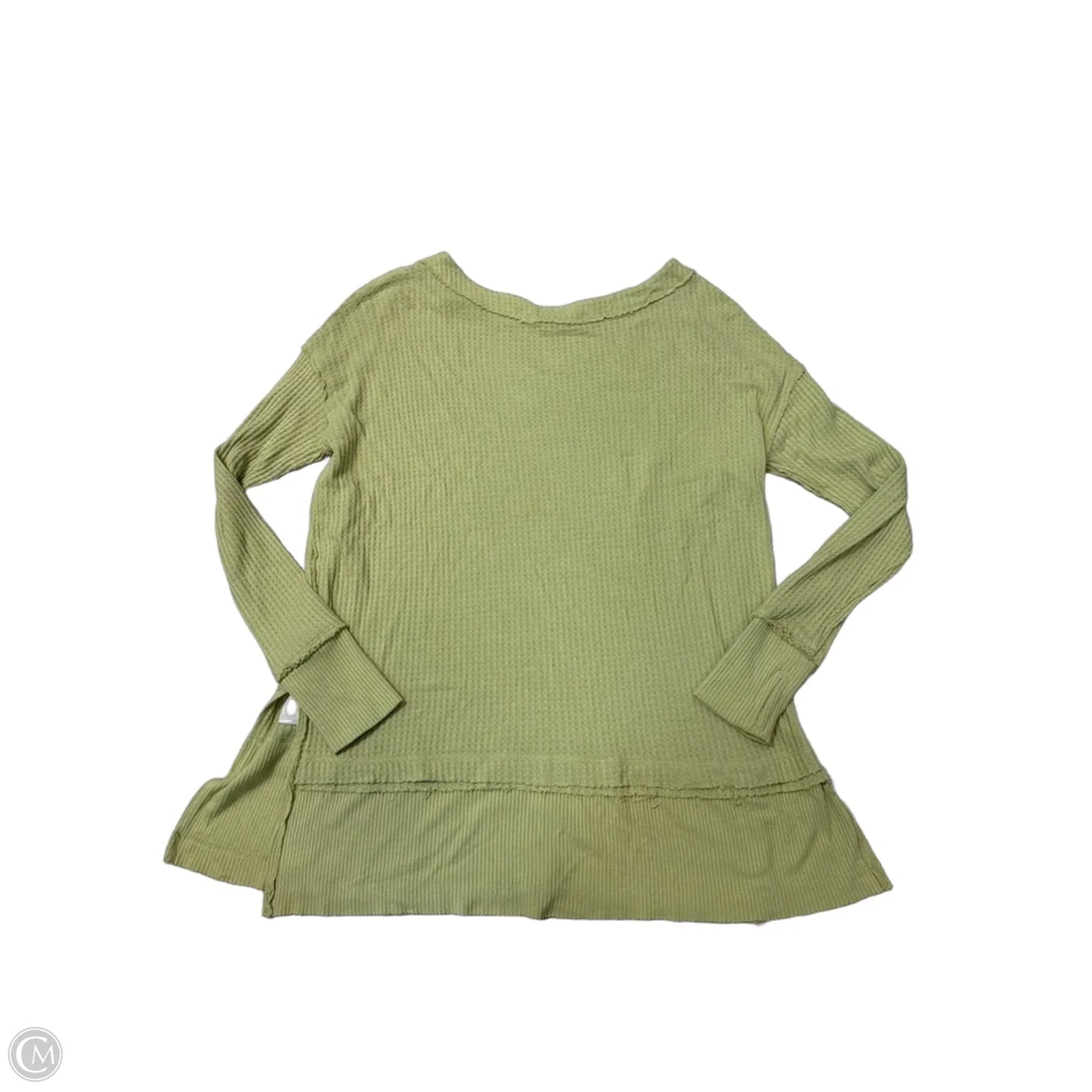 Tunic Long Sleeve By Free People In Green, Size: M