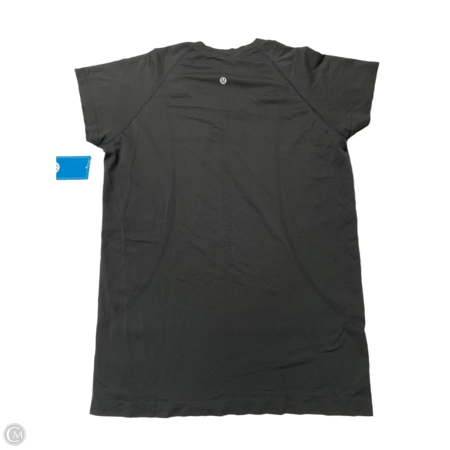 Athletic Top Short Sleeve By Lululemon In Black, Size: L