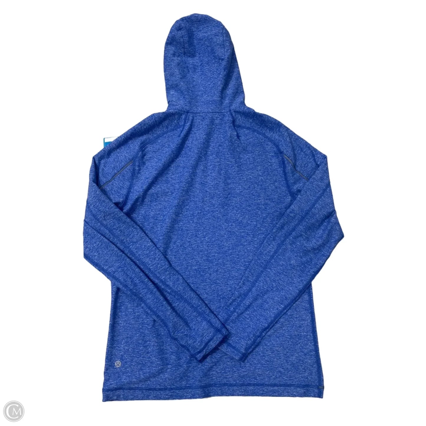 Athletic Top Long Sleeve Hoodie By Lululemon In Blue, Size: M
