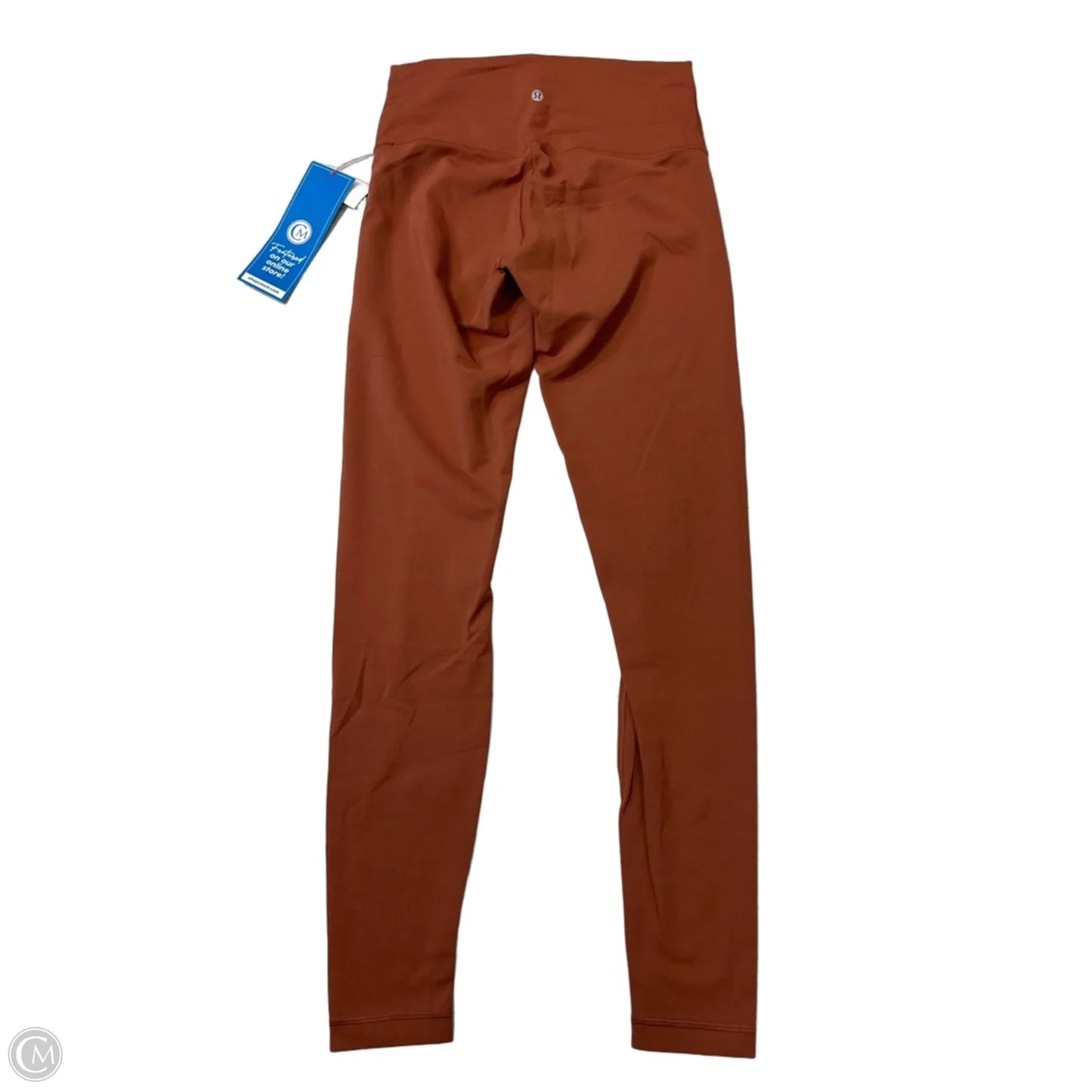 Athletic Leggings By Lululemon In Orange, Size: M