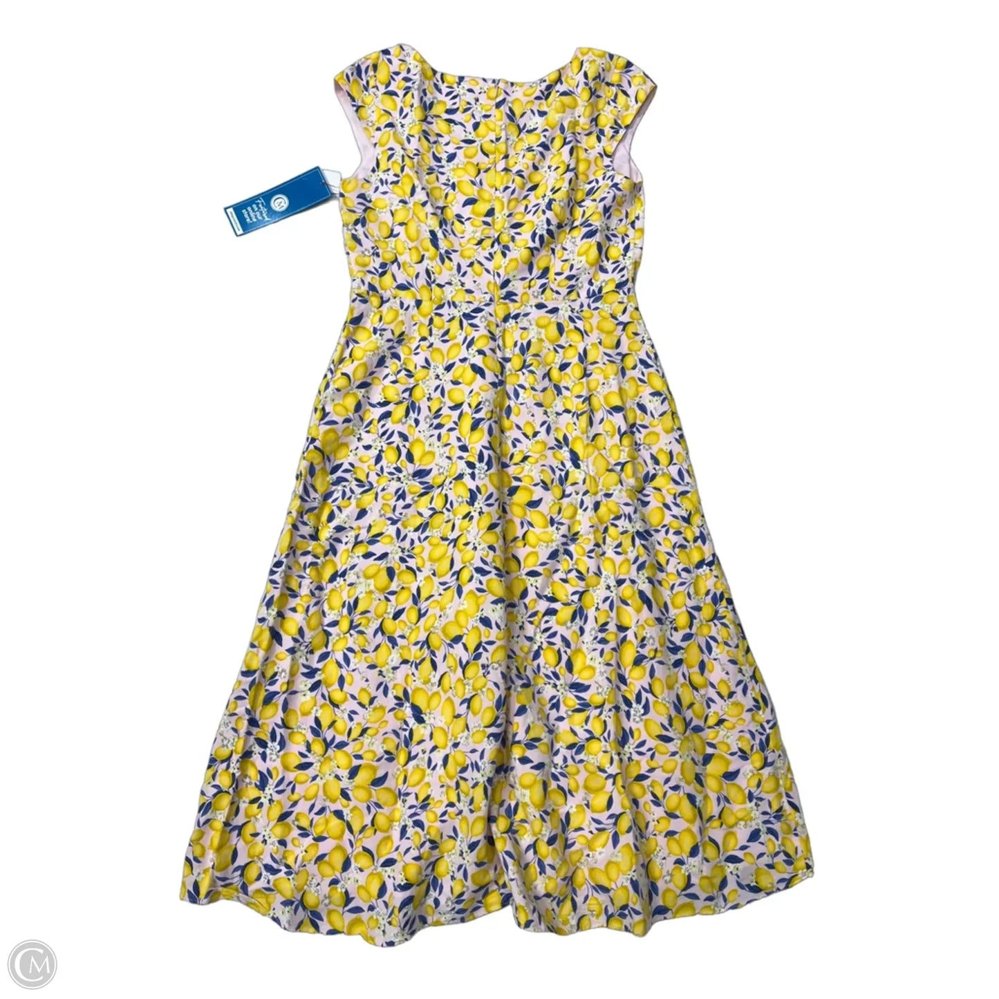 Dress Casual Maxi By Ann Taylor In Pink & Yellow, Size: M
