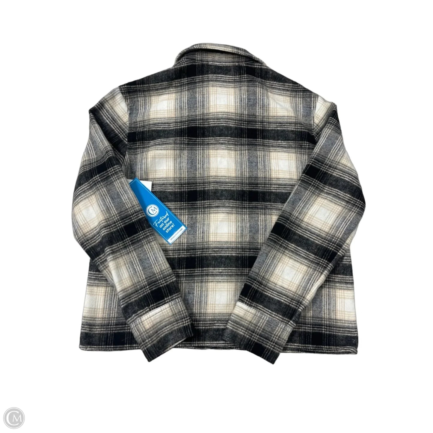 Jacket Shirt By Bb Dakota In Brown, Size: M