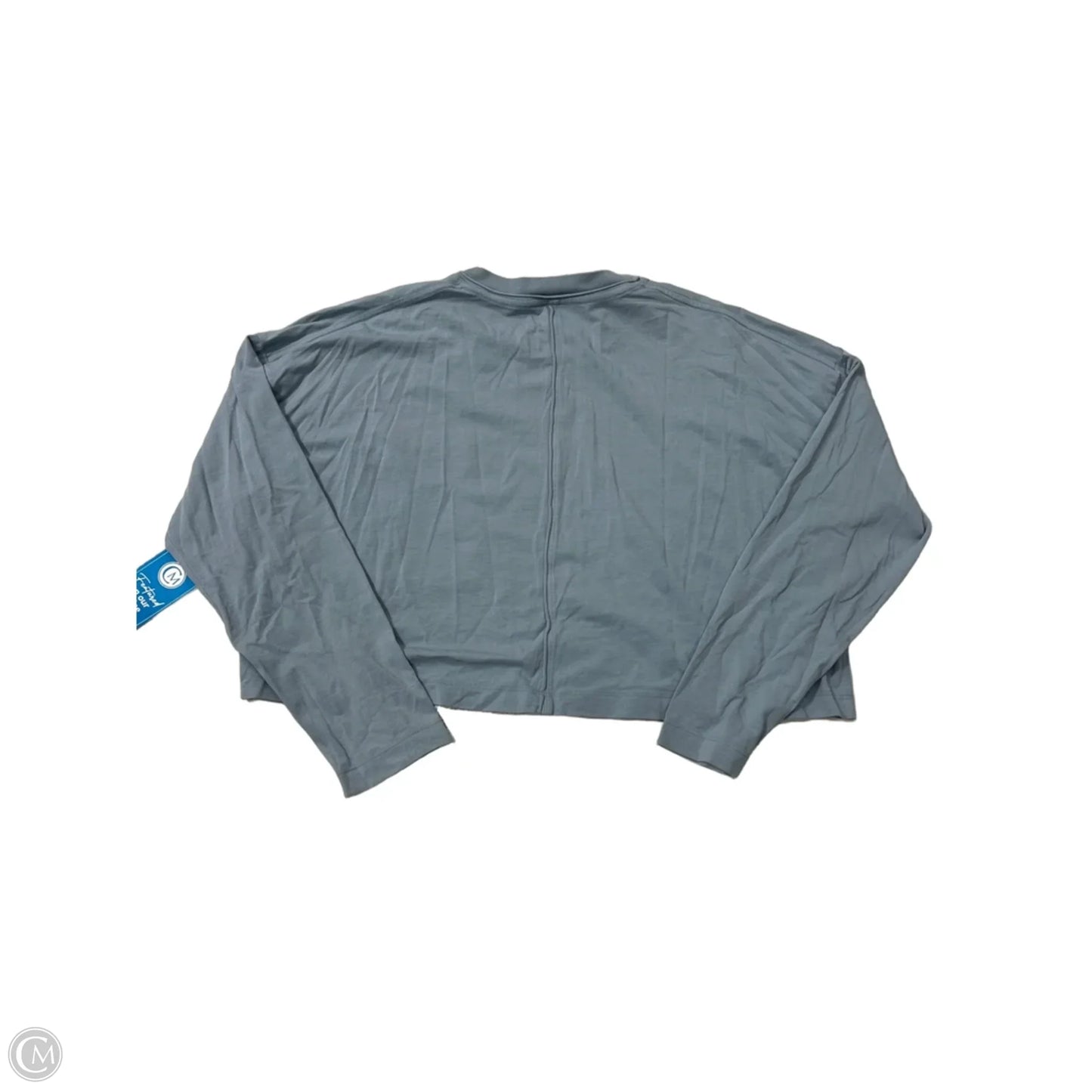 Athletic Top Long Sleeve Crewneck By Lululemon In Blue, Size: M