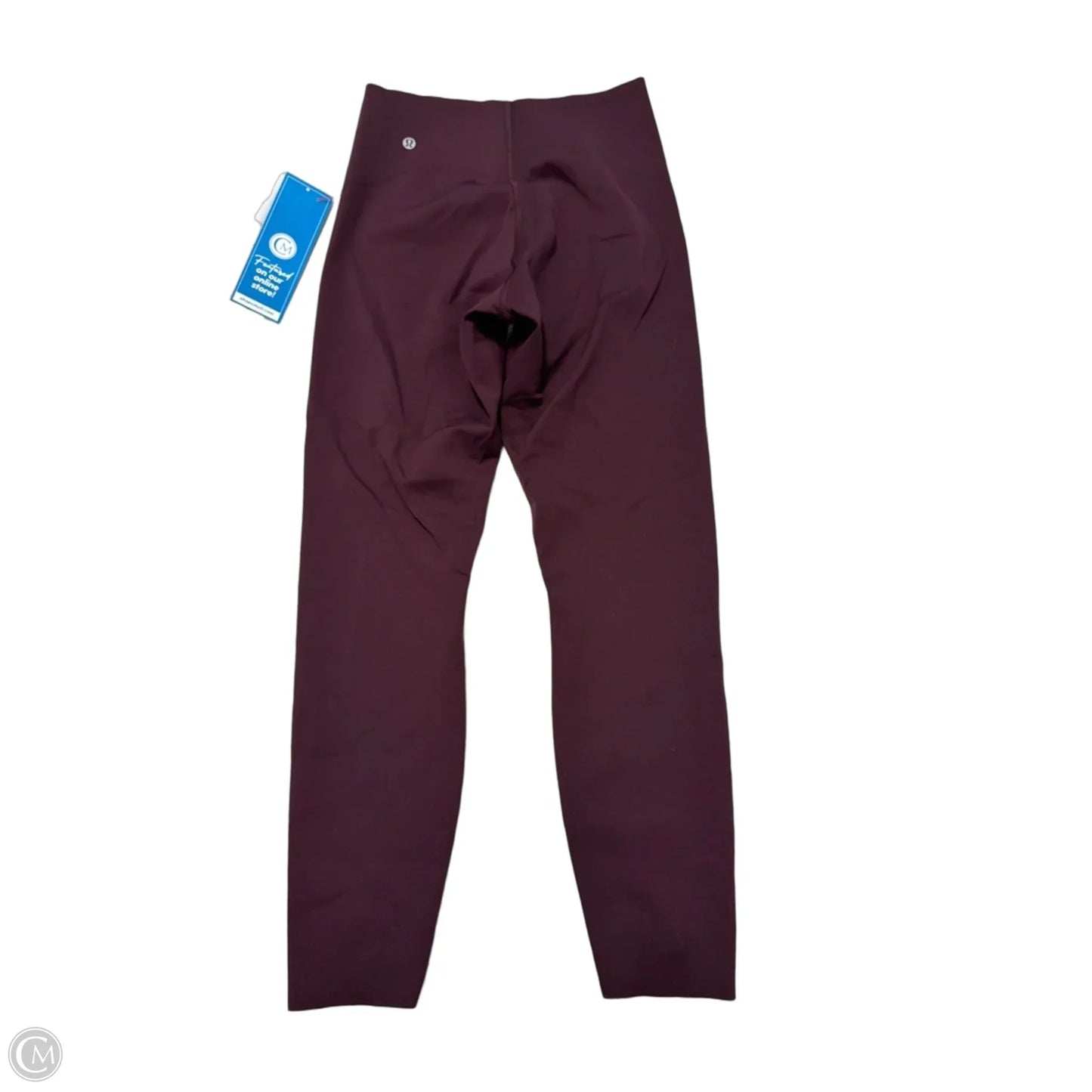 Athletic Leggings By Lululemon In Maroon, Size: M