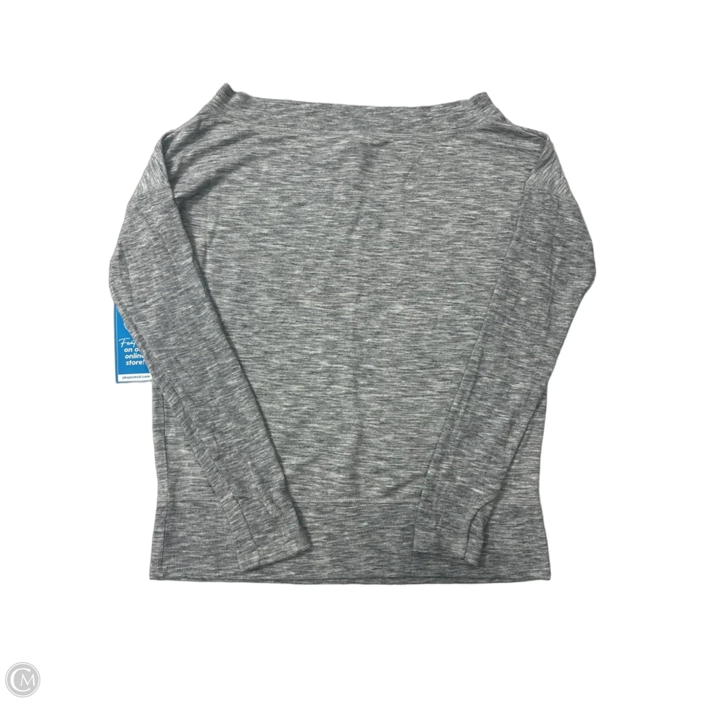 Athletic Top Long Sleeve Crewneck By Athleta In Grey, Size: M