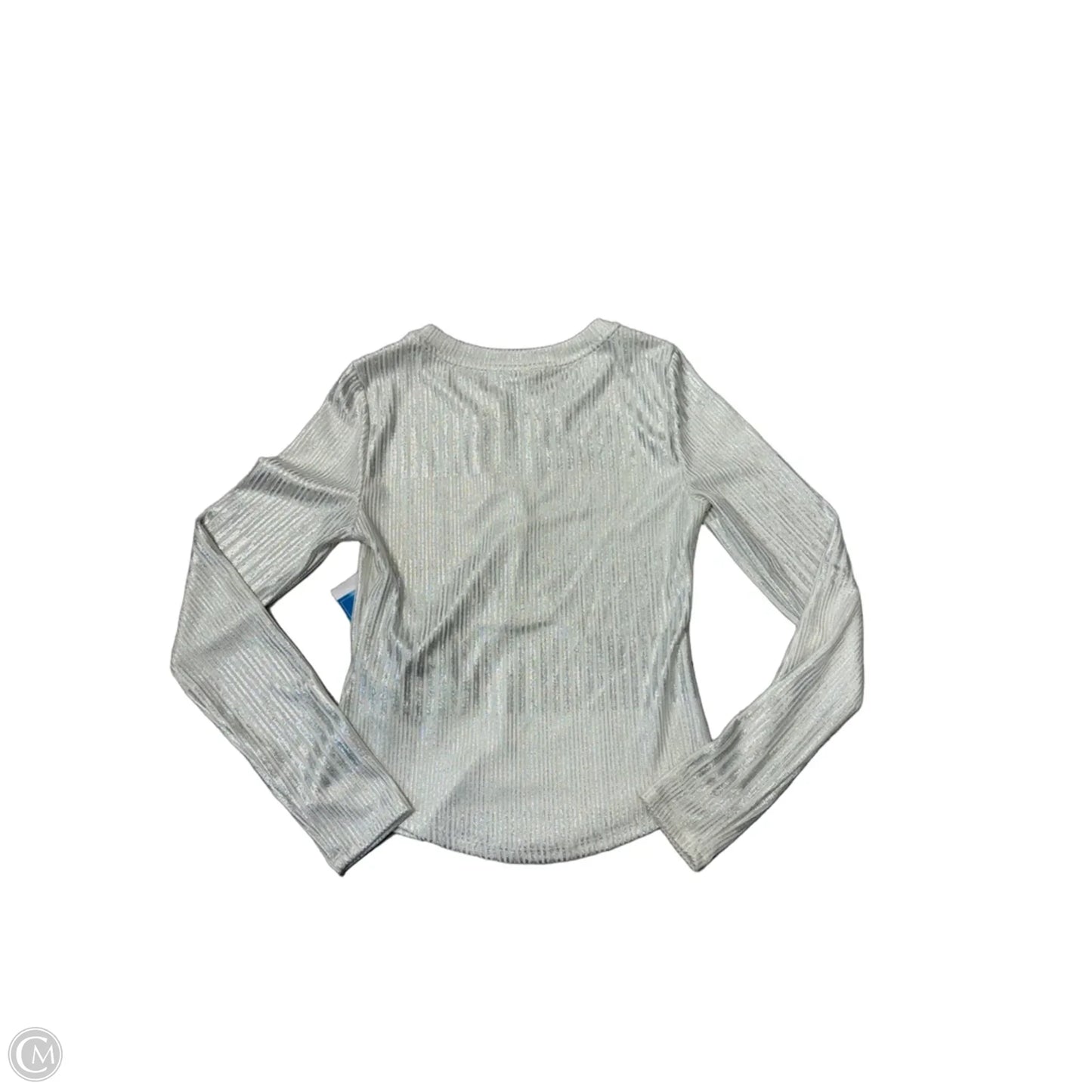 Top Long Sleeve By Pilcro In Silver, Size: Xs