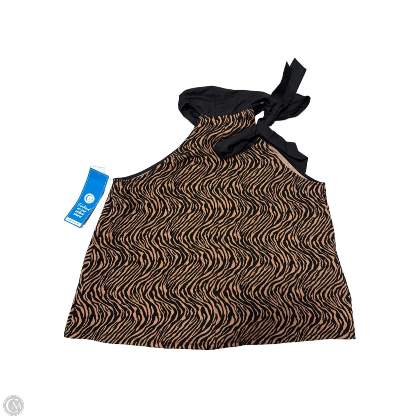 New! Top Sleeveless By Anthropologie In Animal Print, Size: 2x