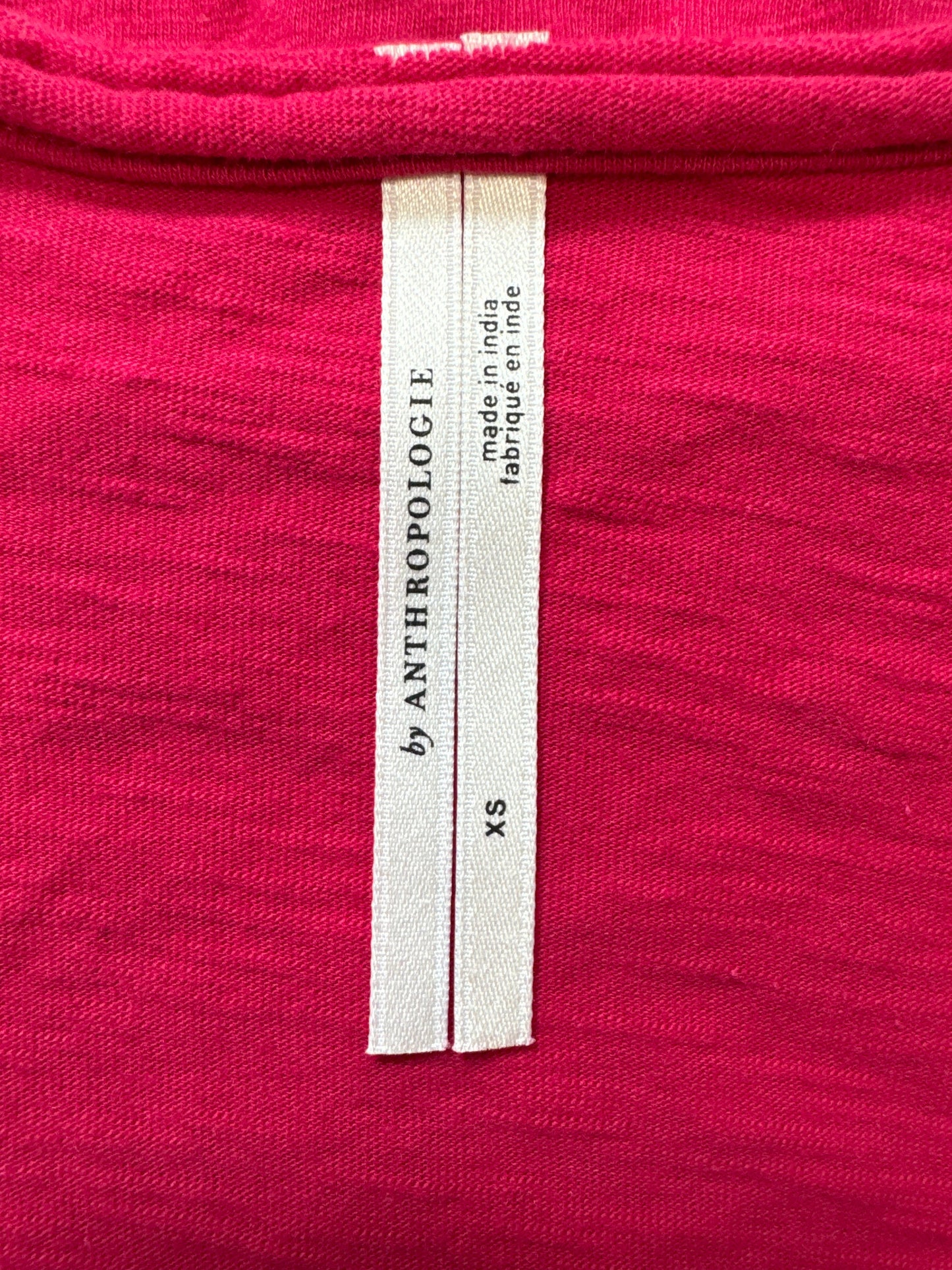 Top Long Sleeve By Anthropologie In Pink, Size: Xs