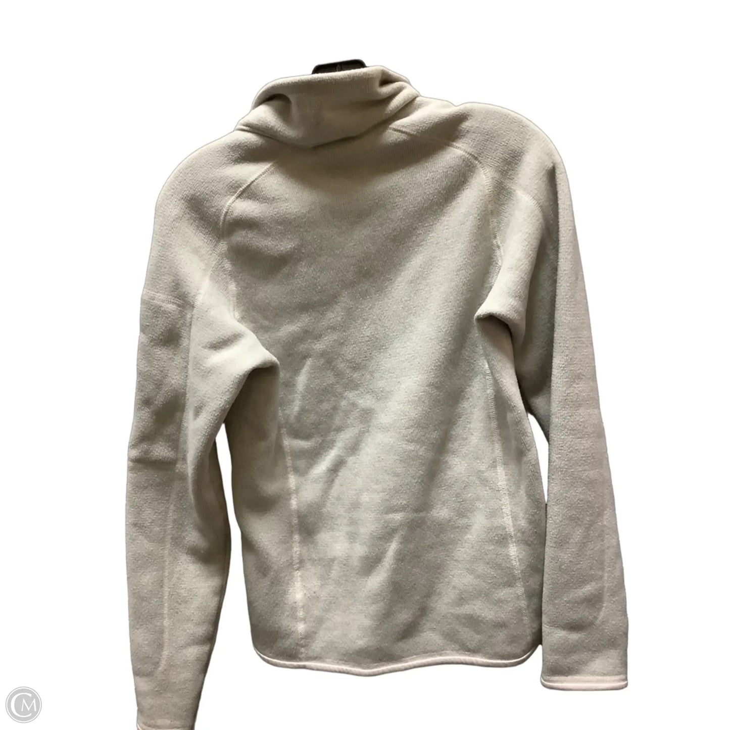 Jacket Fleece By Patagonia In Cream, Size: M