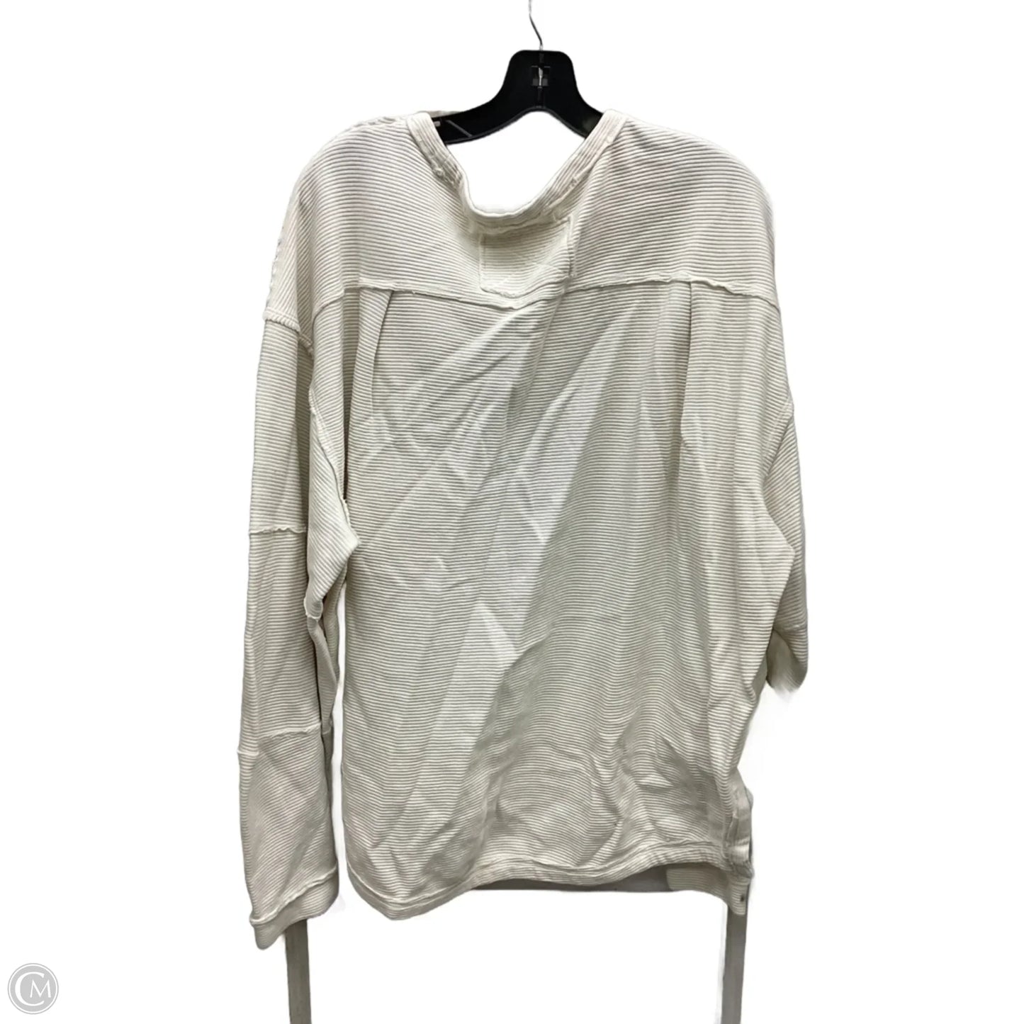 Top Long Sleeve By We The Free In Ivory, Size: L