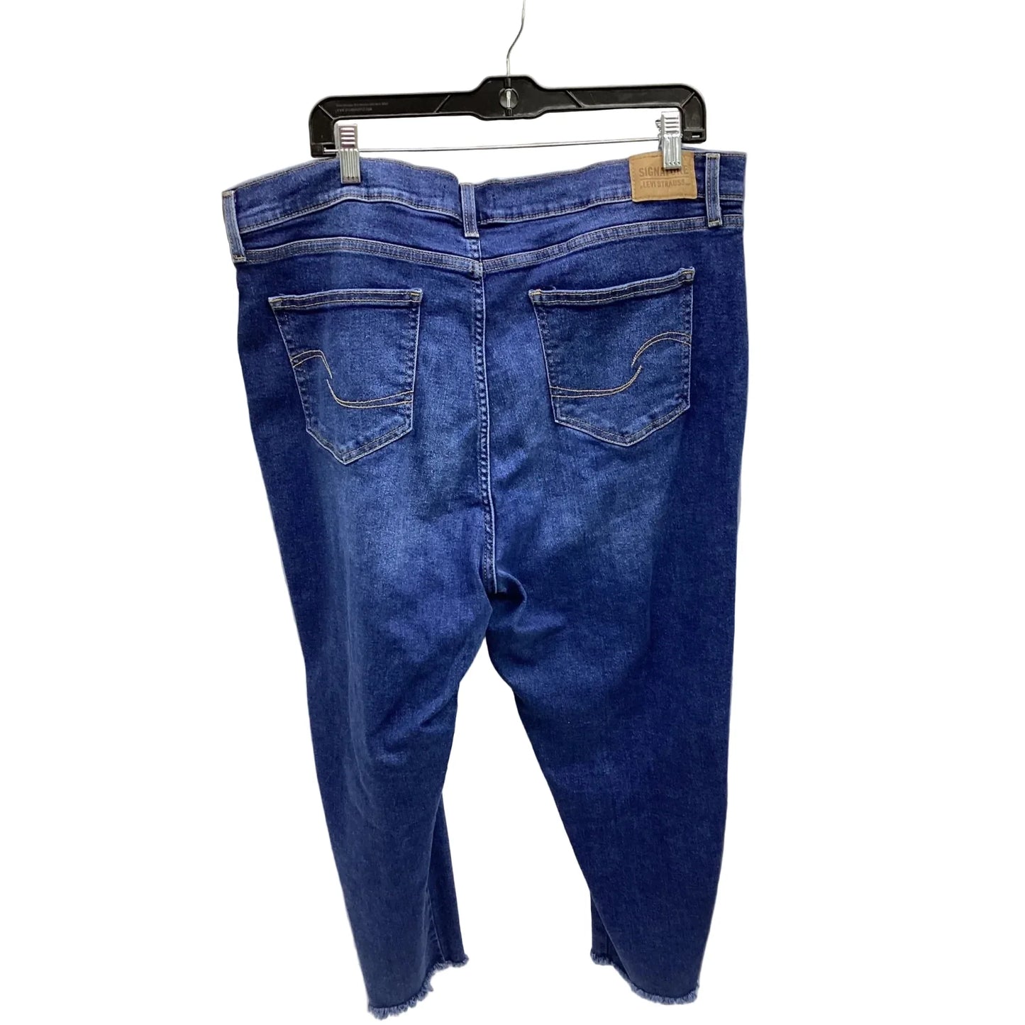 Jeans Boyfriend By Levis In Blue Denim, Size: 18