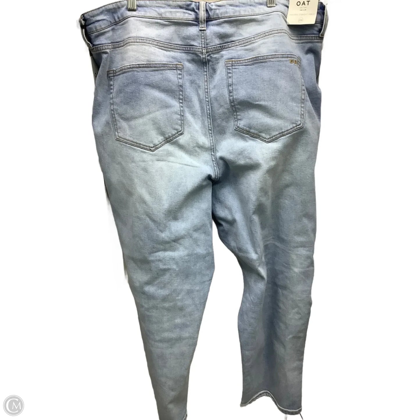 Jeans Straight By Oat In Blue Denim, Size: 22