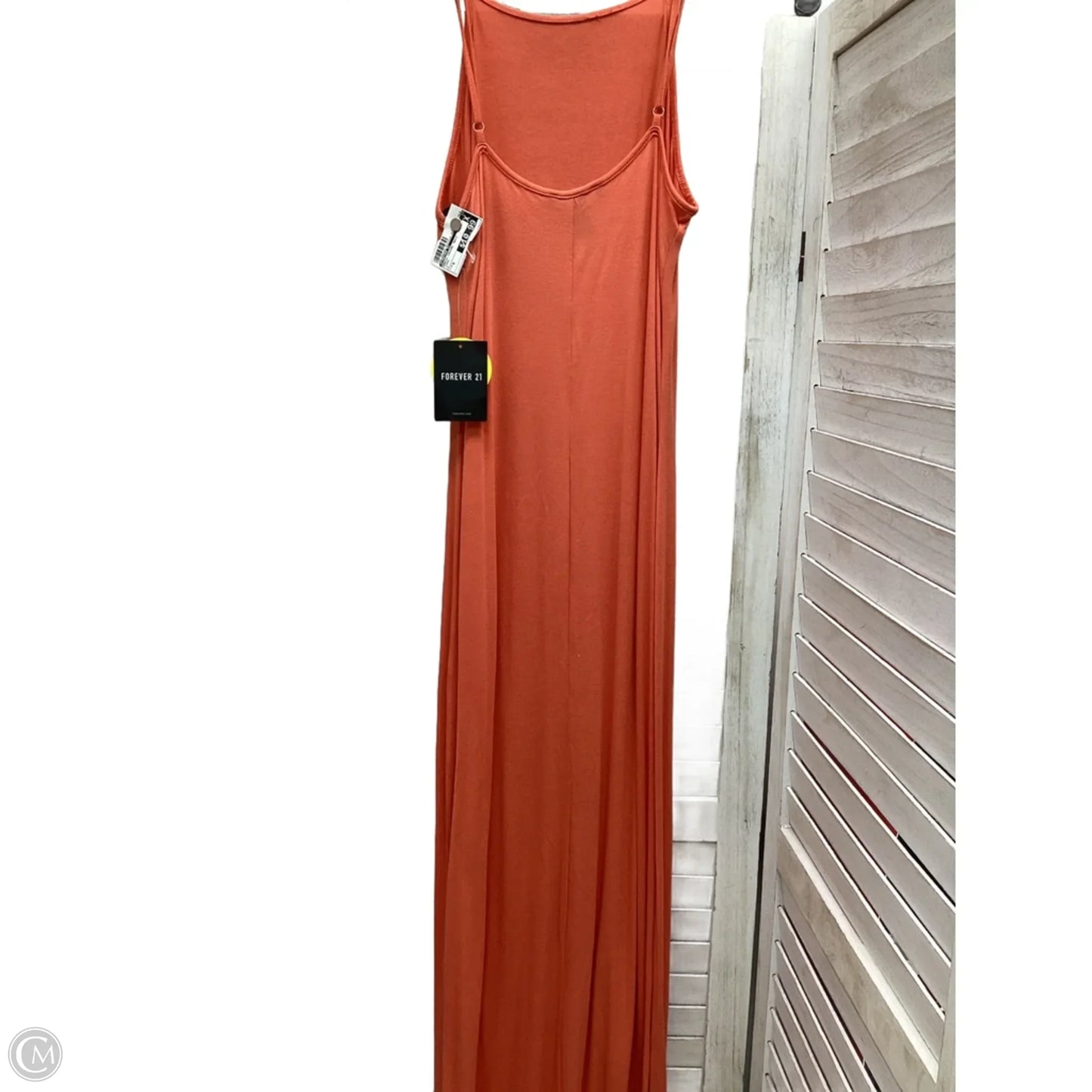Dress Casual Maxi By Forever 21 In Coral, Size: S