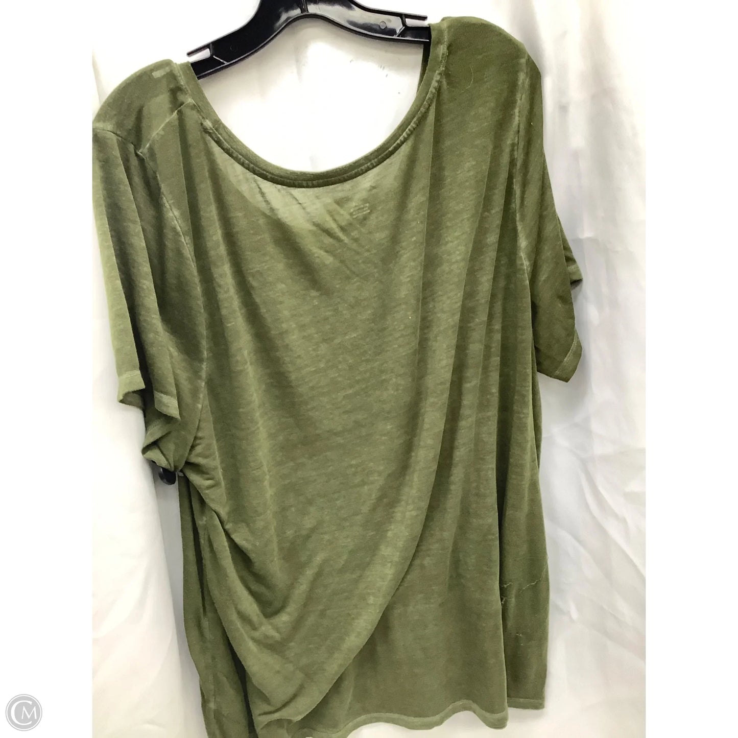 Top Short Sleeve By Lane Bryant In Green, Size: 22