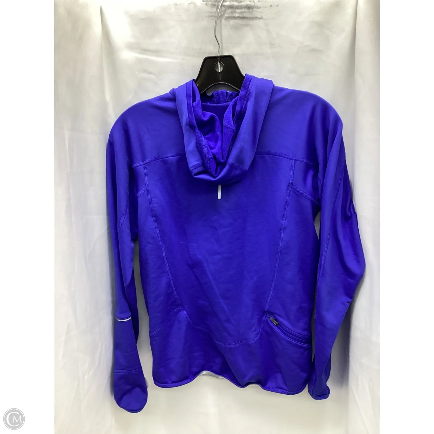 Athletic Top Long Sleeve Hoodie By Nike Apparel In Blue, Size: S