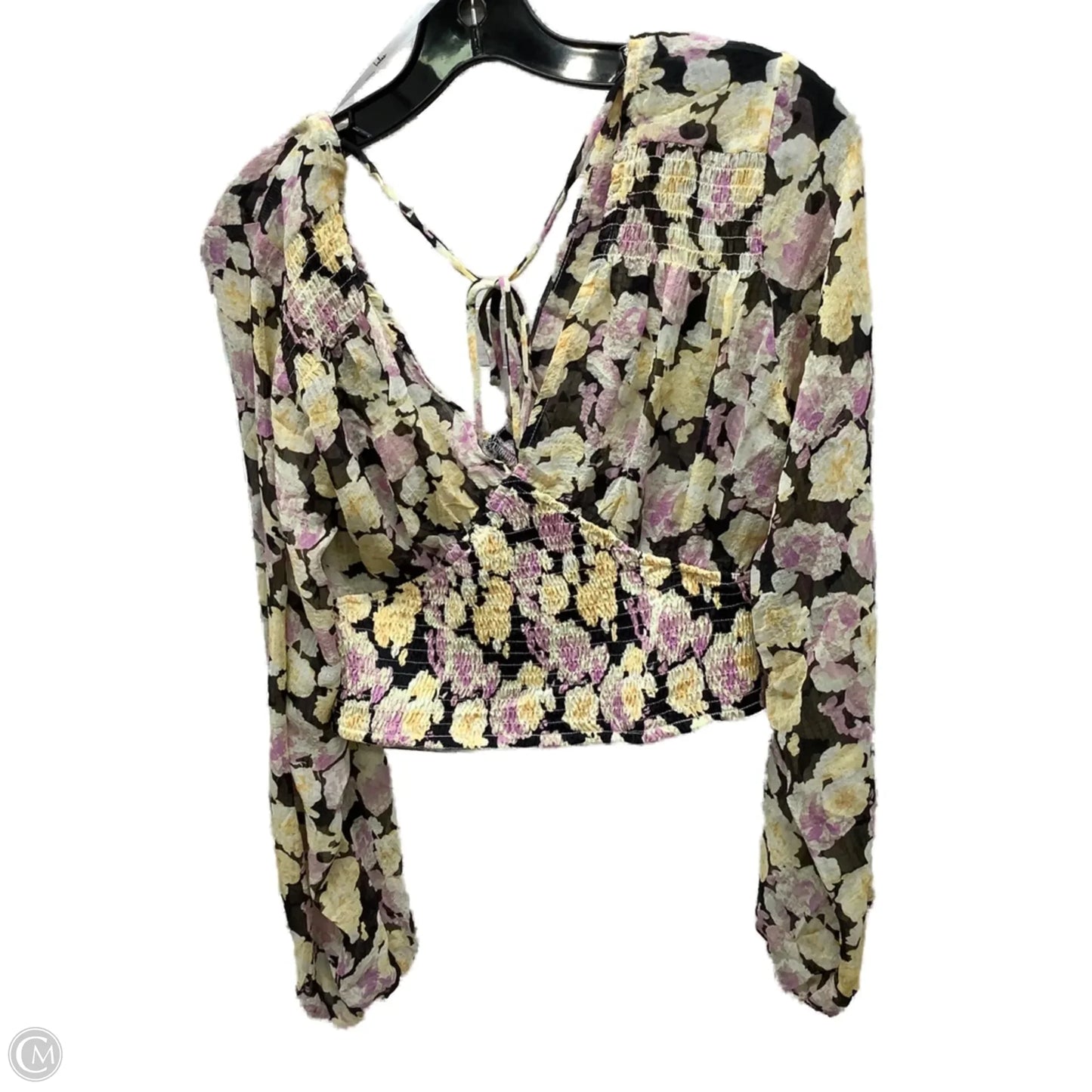 Top Long Sleeve By Lulus In Floral Print, Size: M