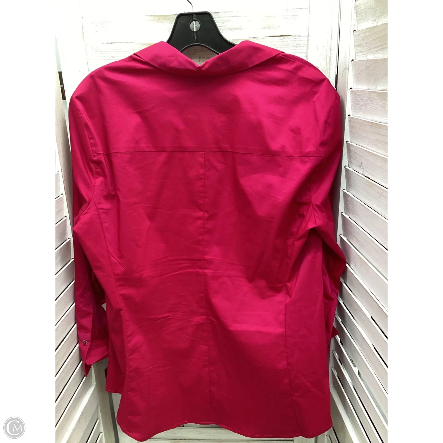 Top Long Sleeve By New York And Co In Pink, Size: L