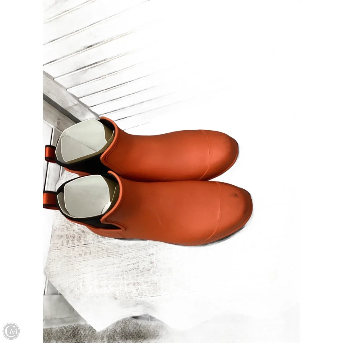 Boots Designer By Ugg In Orange, Size: 10