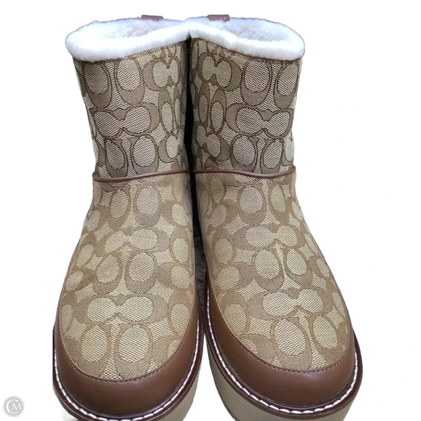 Boots Designer By Coach In Brown, Size: 11