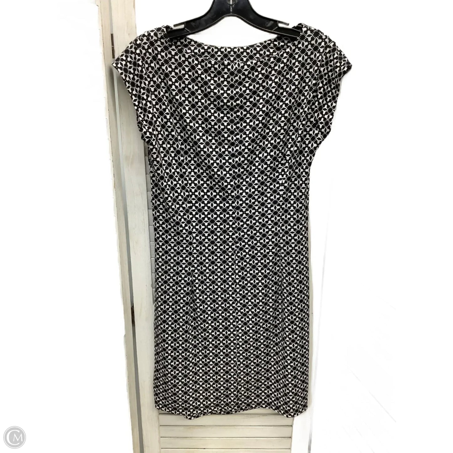 Dress Casual Midi By Taylor In Black & White, Size: S