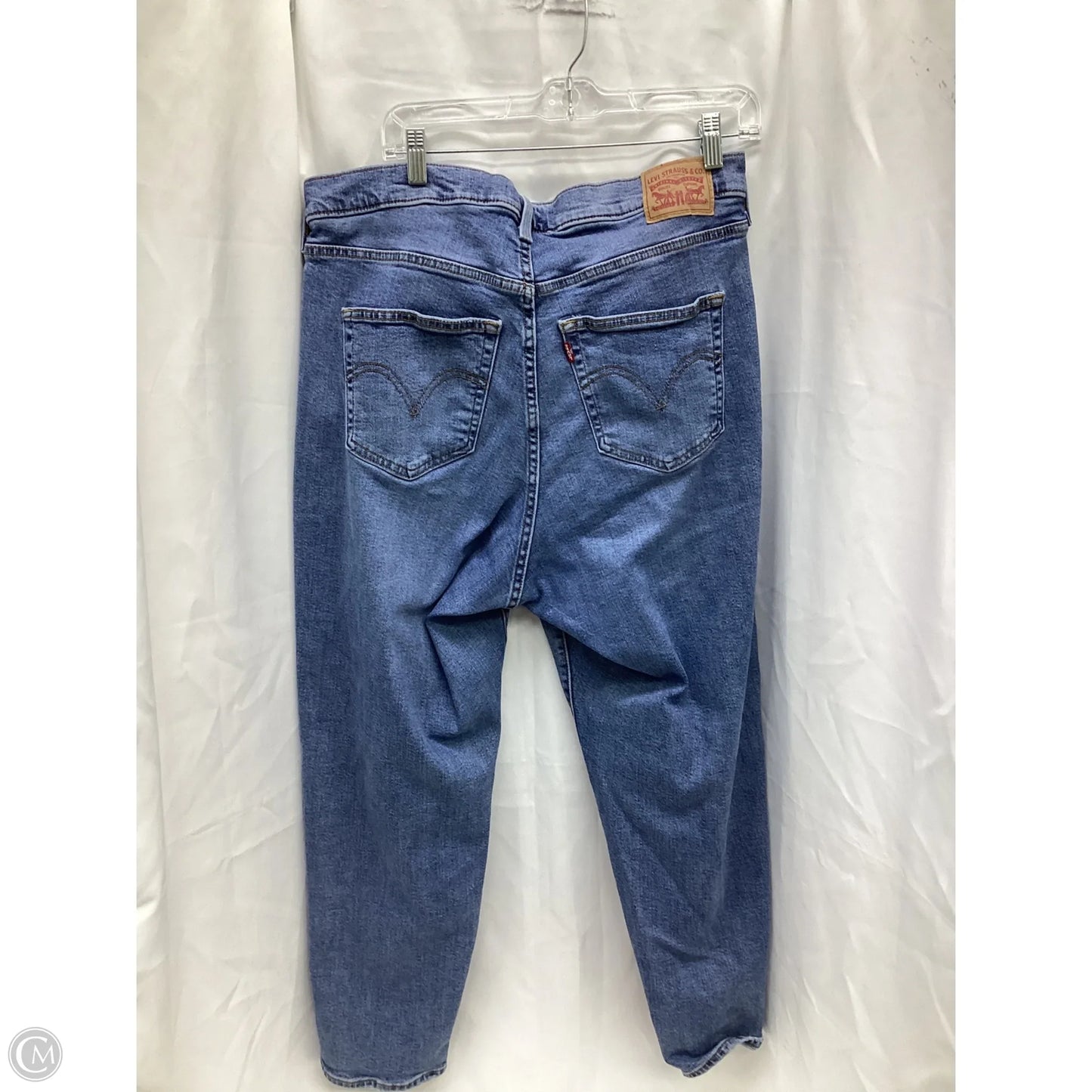 Jeans Boyfriend By Levis In Blue Denim, Size: 16