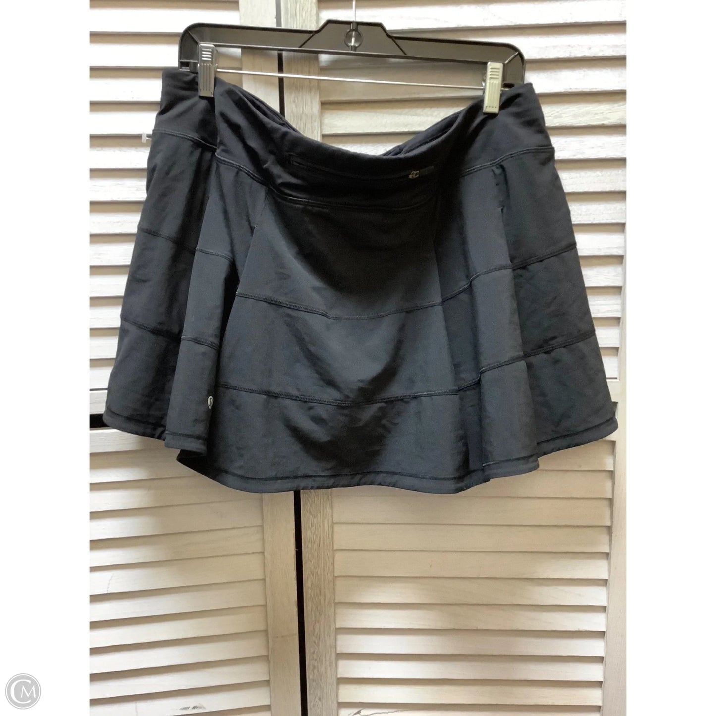 Athletic Skort By Lululemon In Black, Size: 14