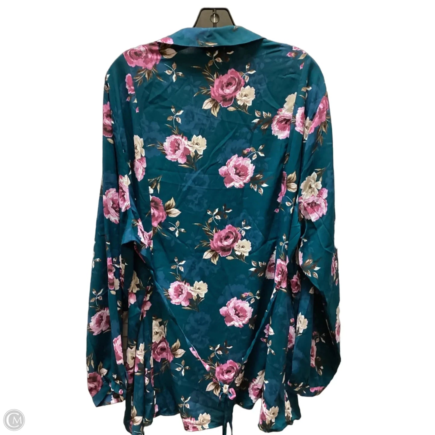 Blouse Long Sleeve By Torrid In Floral Print, Size: 3x