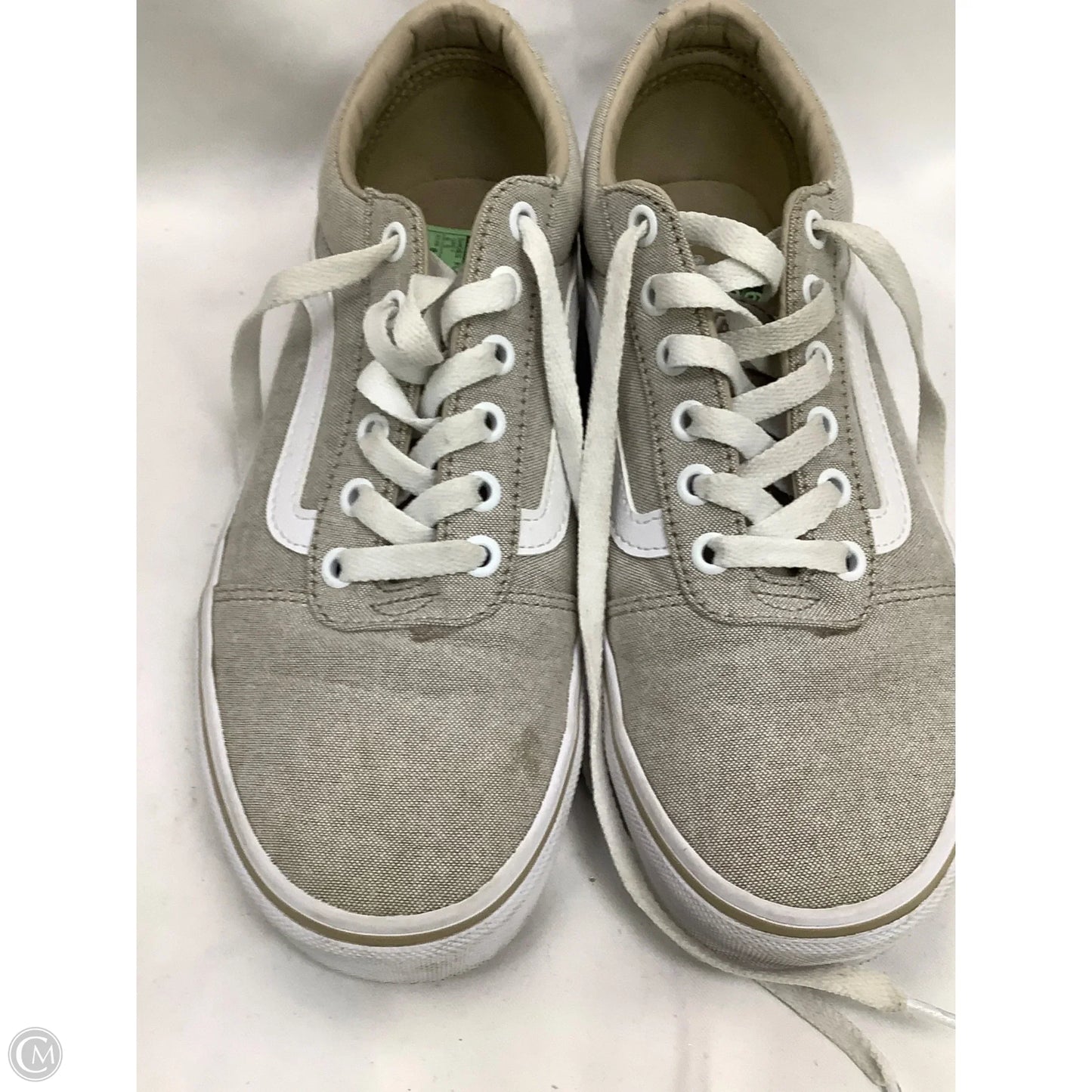 Shoes Flats By Vans In Grey, Size: 8.5