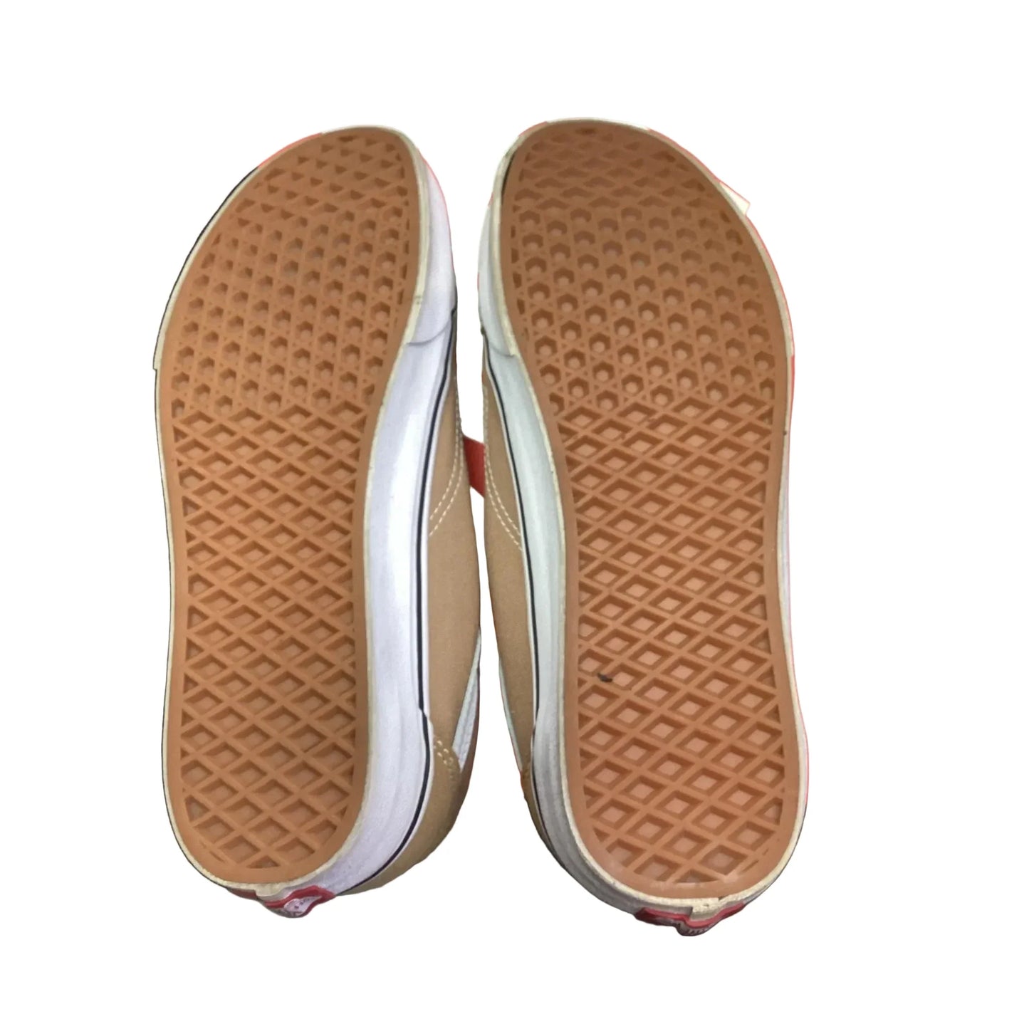 Shoes Flats By Vans In Beige, Size: 12