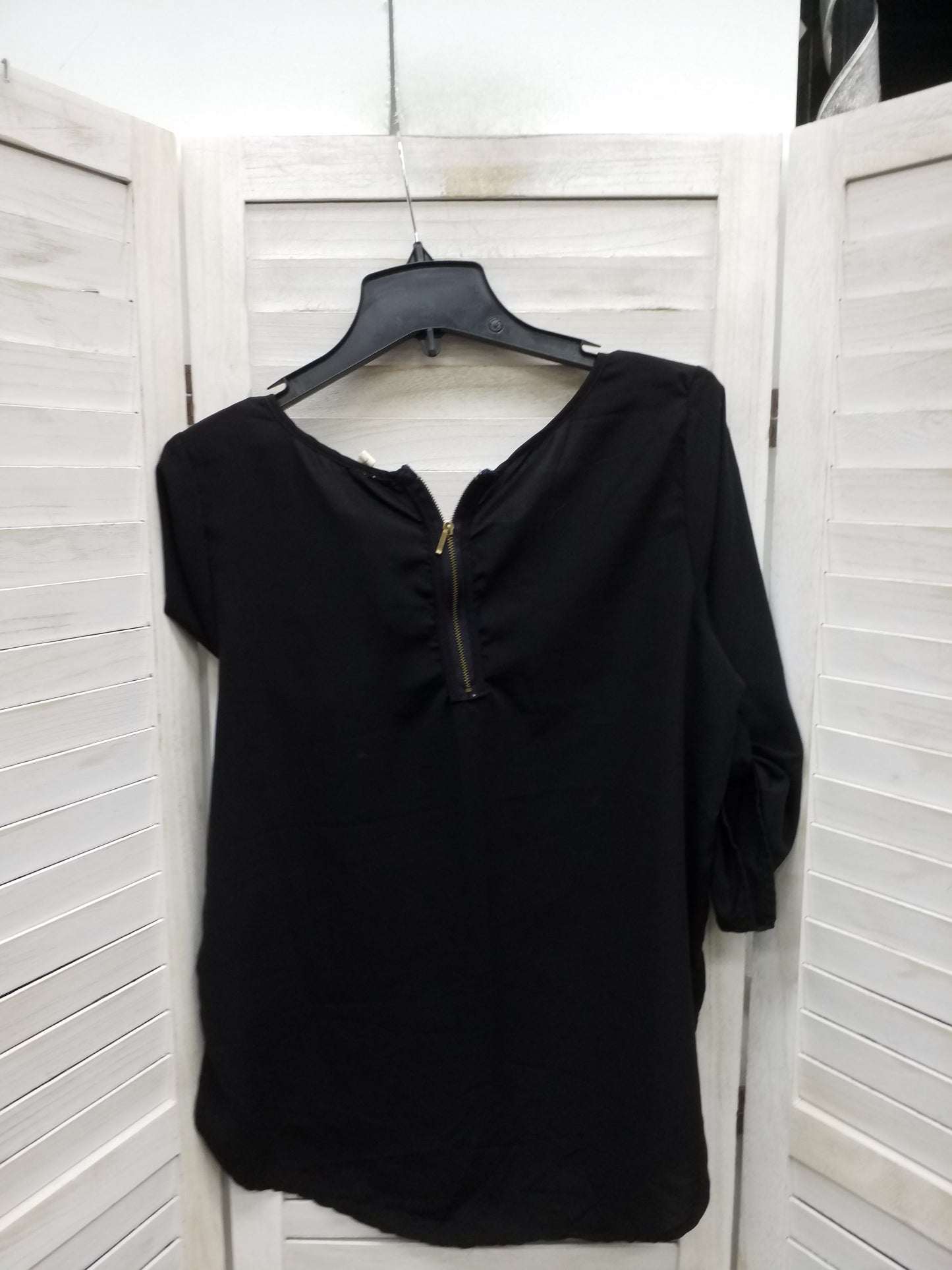 Top 3/4 Sleeve Basic By Japna Size: L