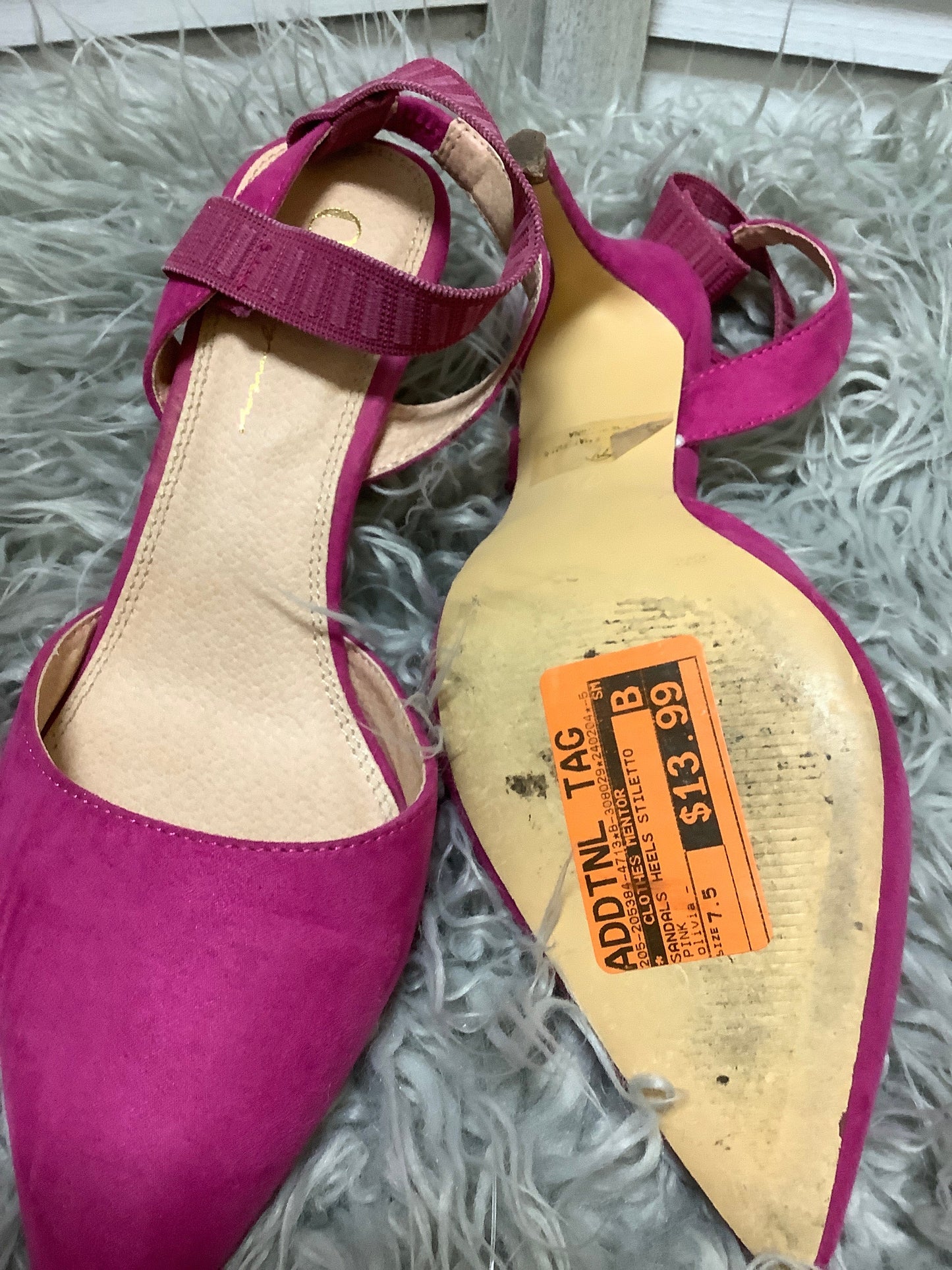 Sandals Heels Stiletto By Clothes Mentor Size: 7.5