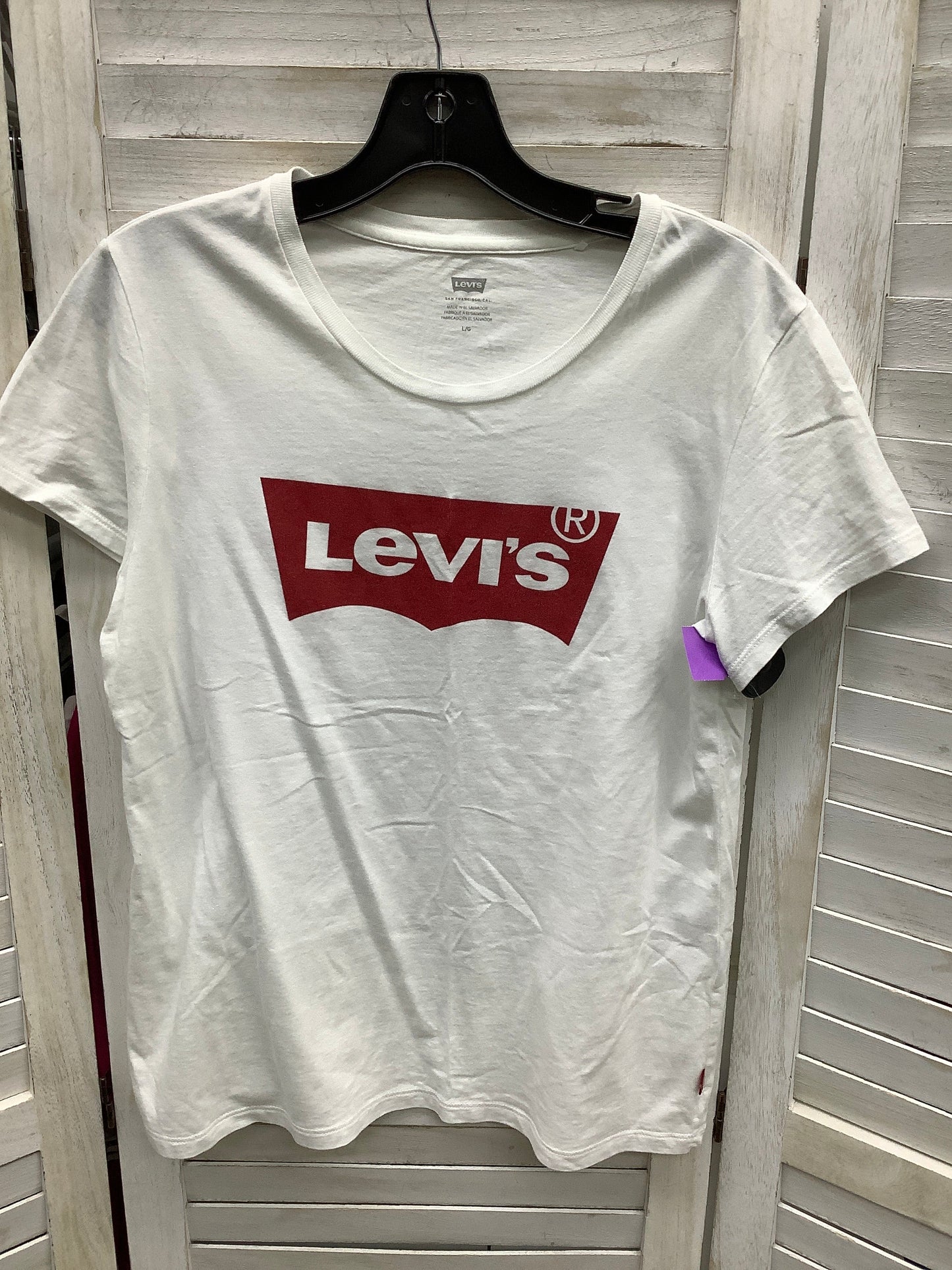 Top Short Sleeve Basic By Levis Size: L