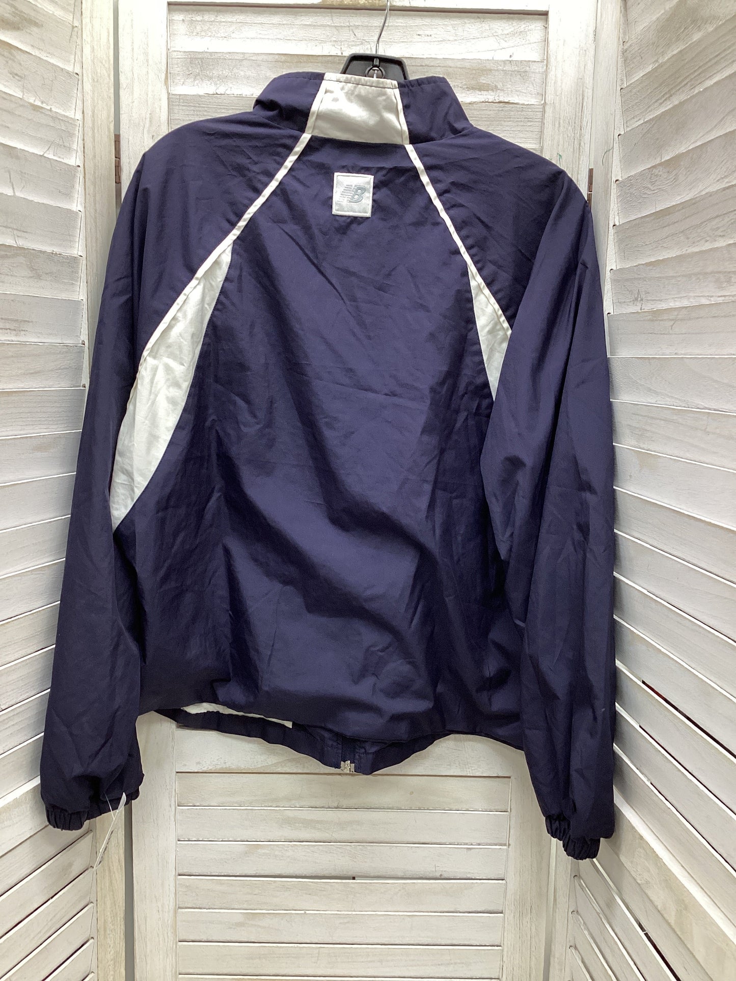 Jacket Windbreaker By Clothes Mentor In Navy, Size: L