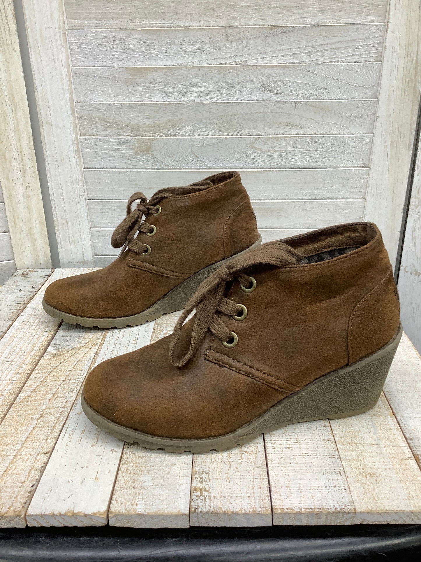 Boots Ankle Heels By Bobs Size: 6.5