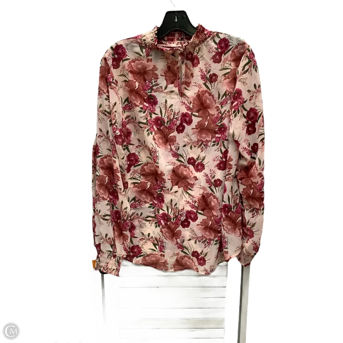 Top Long Sleeve By Torrid In Floral Print, Size: M