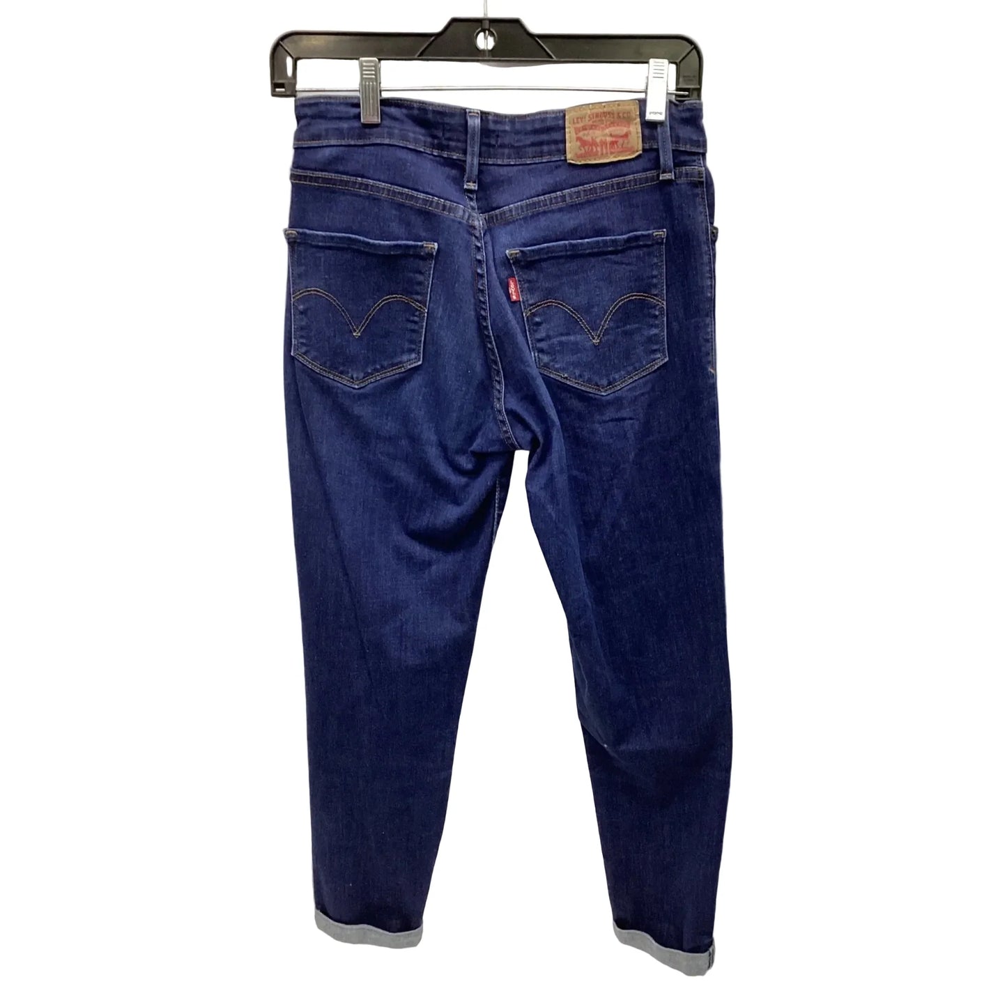 Jeans Boot Cut By Levis In Blue Denim, Size: 4