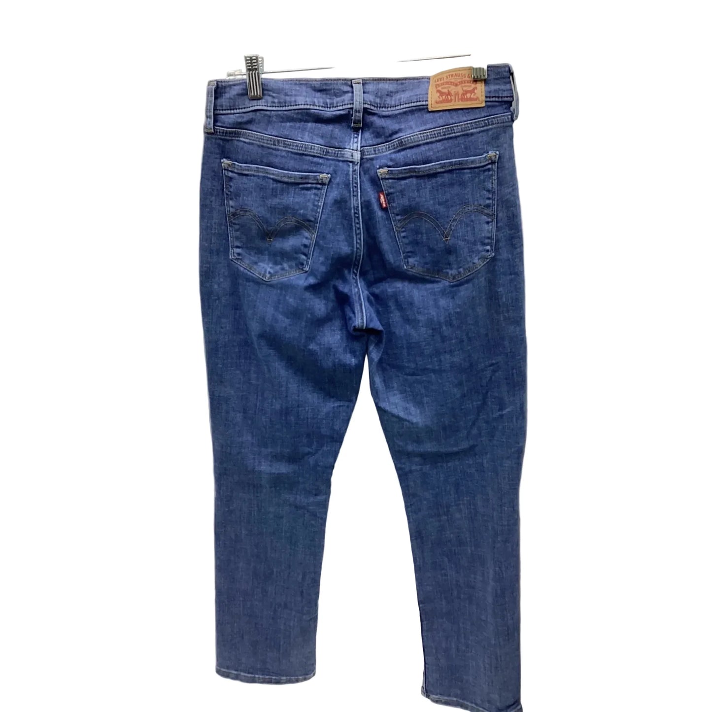 Jeans Straight By Levis In Blue Denim, Size: 4p