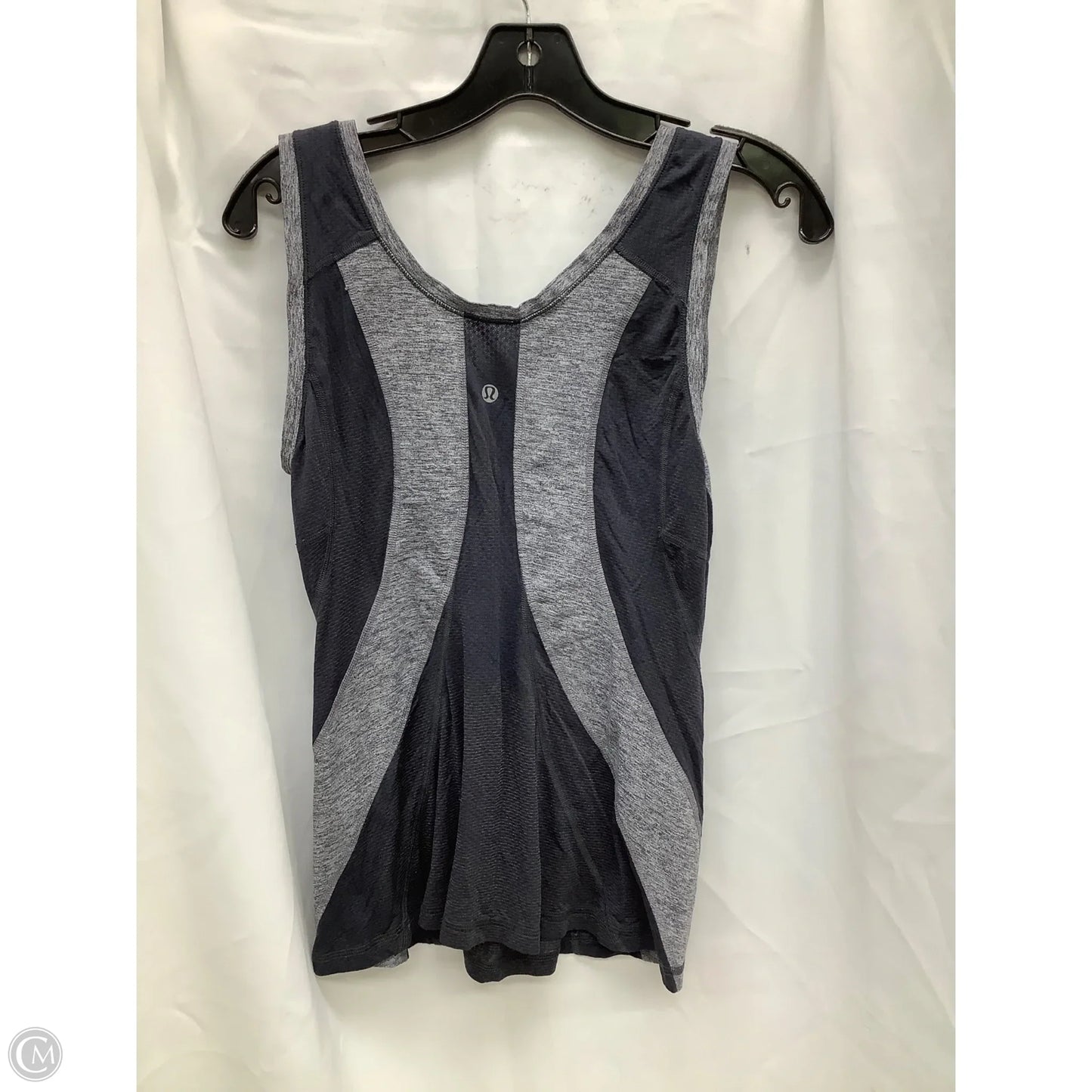 Athletic Tank Top By Lululemon In Black & Grey, Size: 6