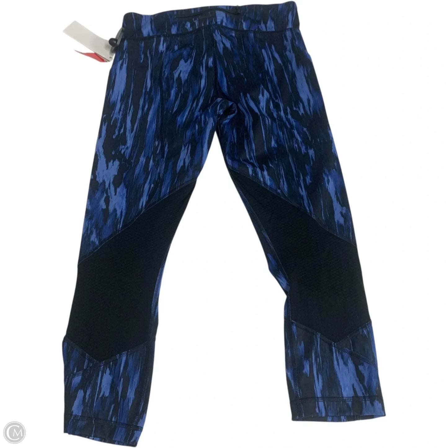 Athletic Leggings Capris By Lululemon In Black & Blue, Size: S