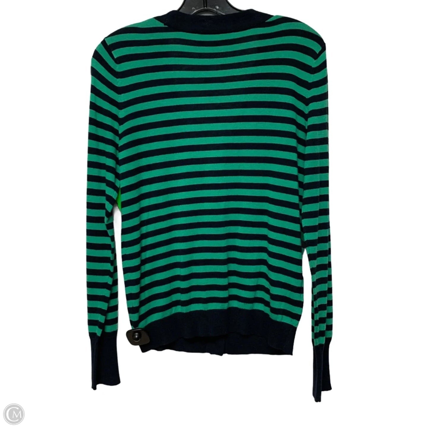 Cardigan By Loft In Striped Pattern, Size: M