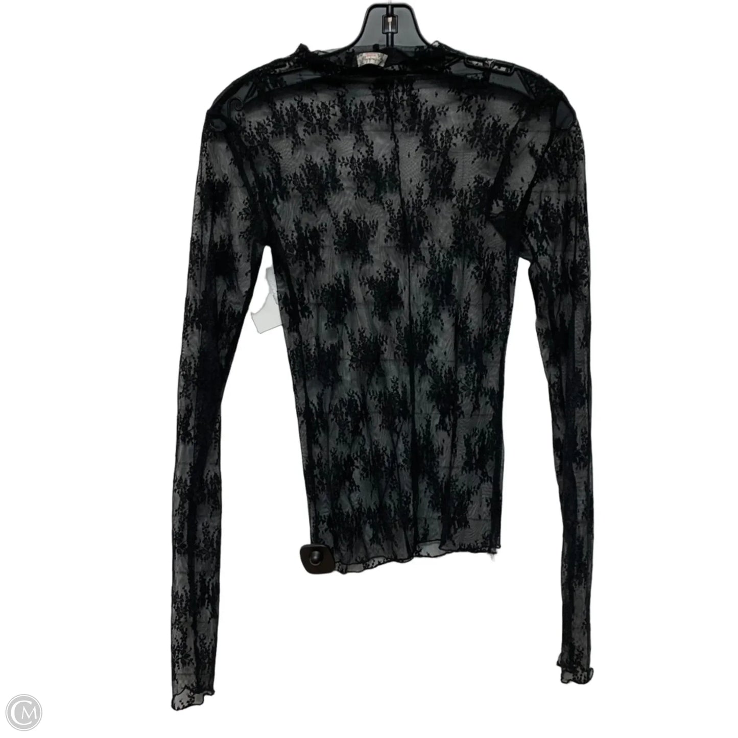 Top Long Sleeve By Free People In Black, Size: S